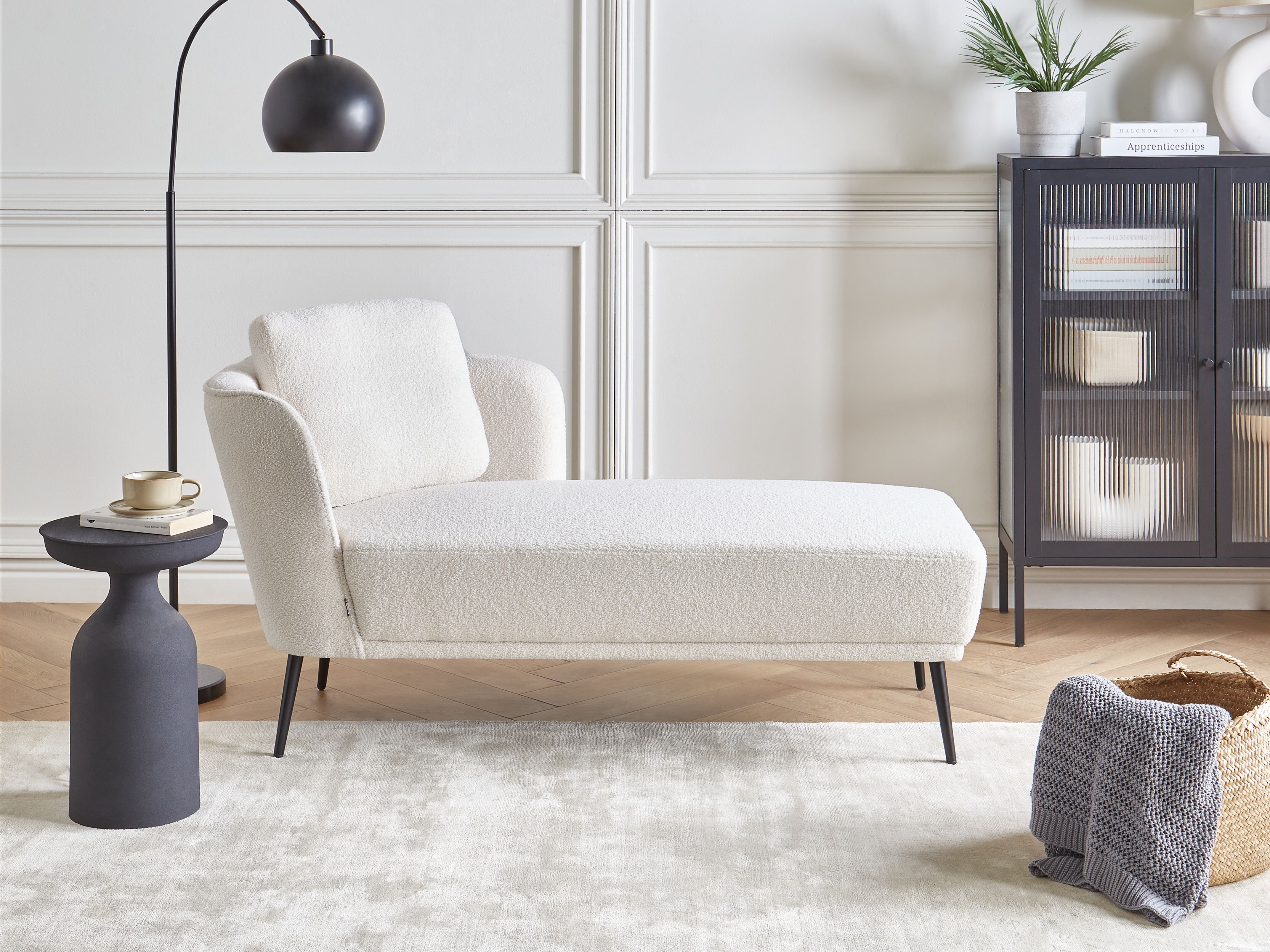 Left-Hand Chaise Lounge ARTHEZE Boucle Off-White
