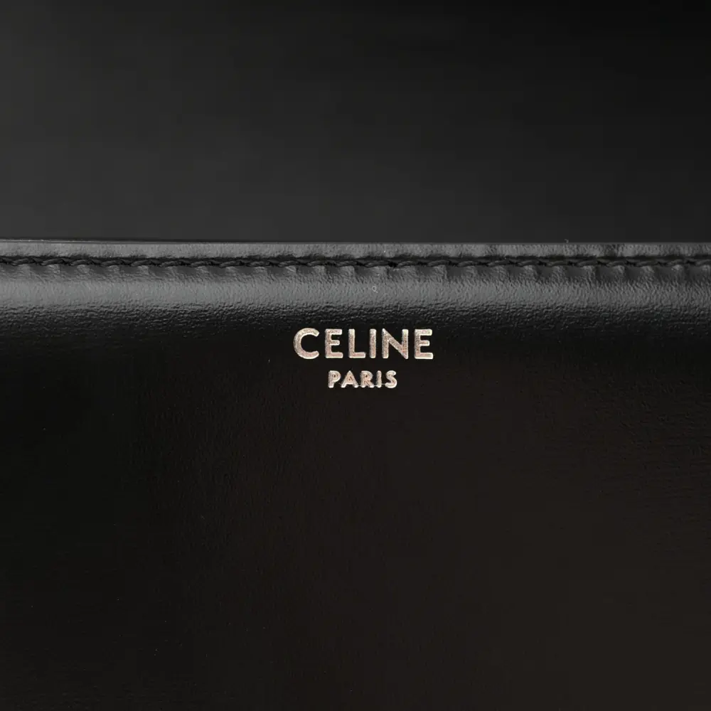 Replica Celine Black Shiny Calfskin Bag with Gold Hardware1:1High-quality replica