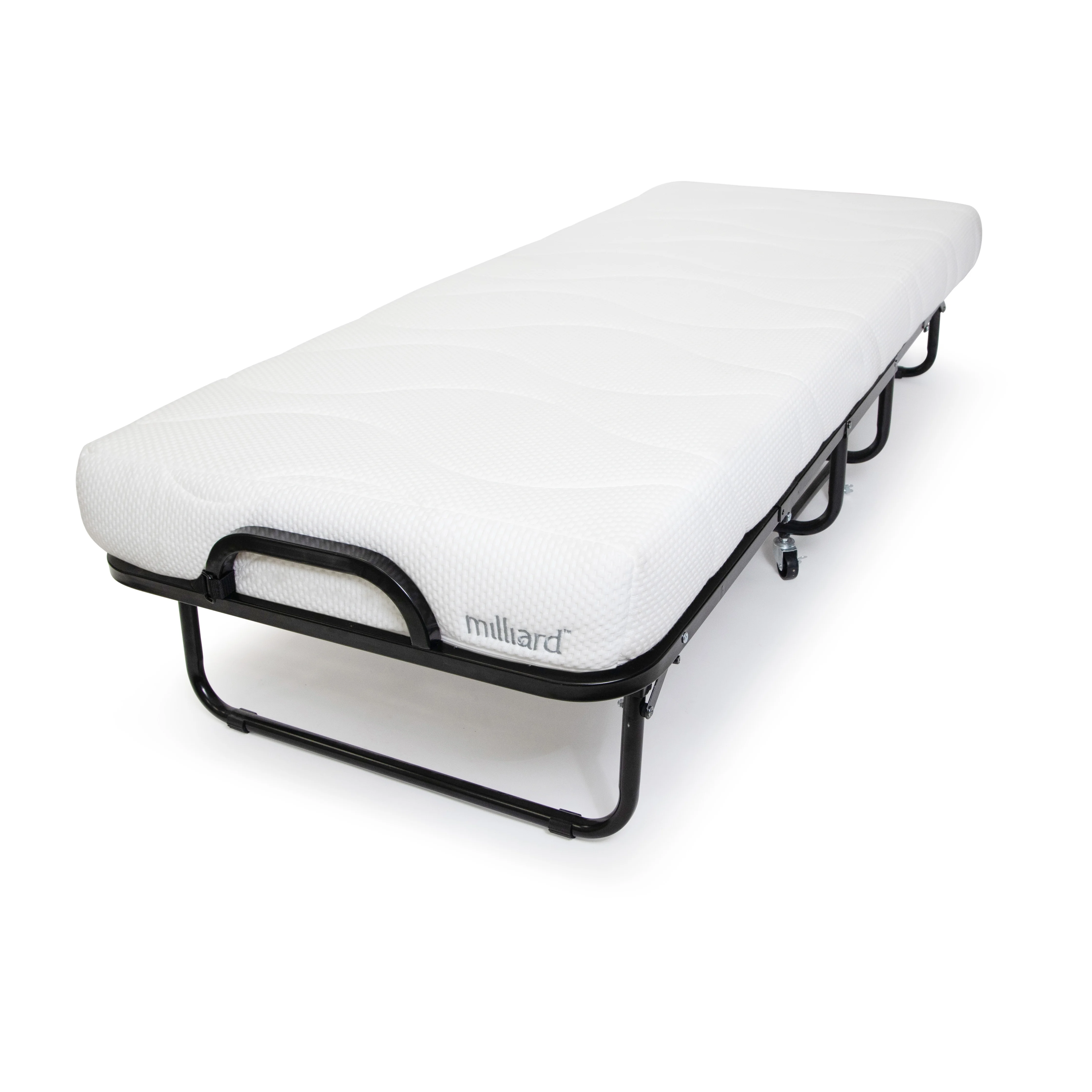 Milliard Diplomat Adjustable Size Modern Folding Bed with Memory Foam Mattress - Image 2