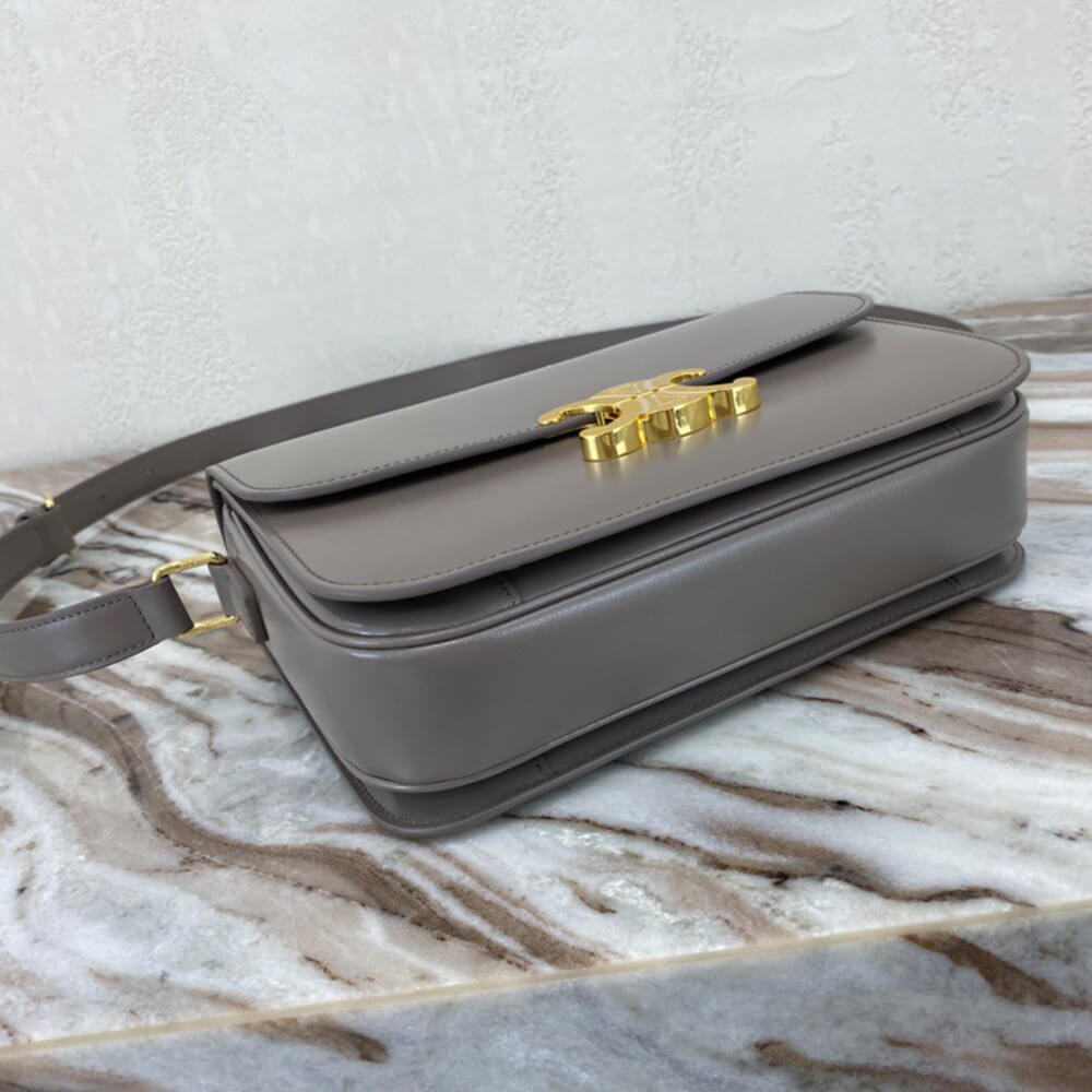 CELINE CLASSIQUE TRIOMPHE BAG in shiny calfskin(HIGH-END GRADE)1:1High-quality replica