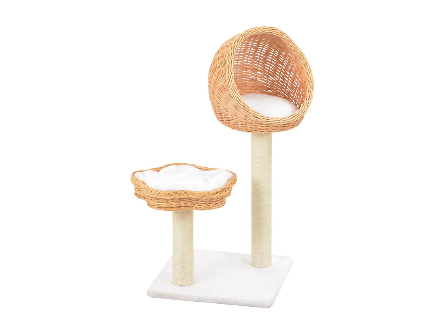 Garden Furniture -  Arbre à chat avec griffoir en sisal l Bois de saule