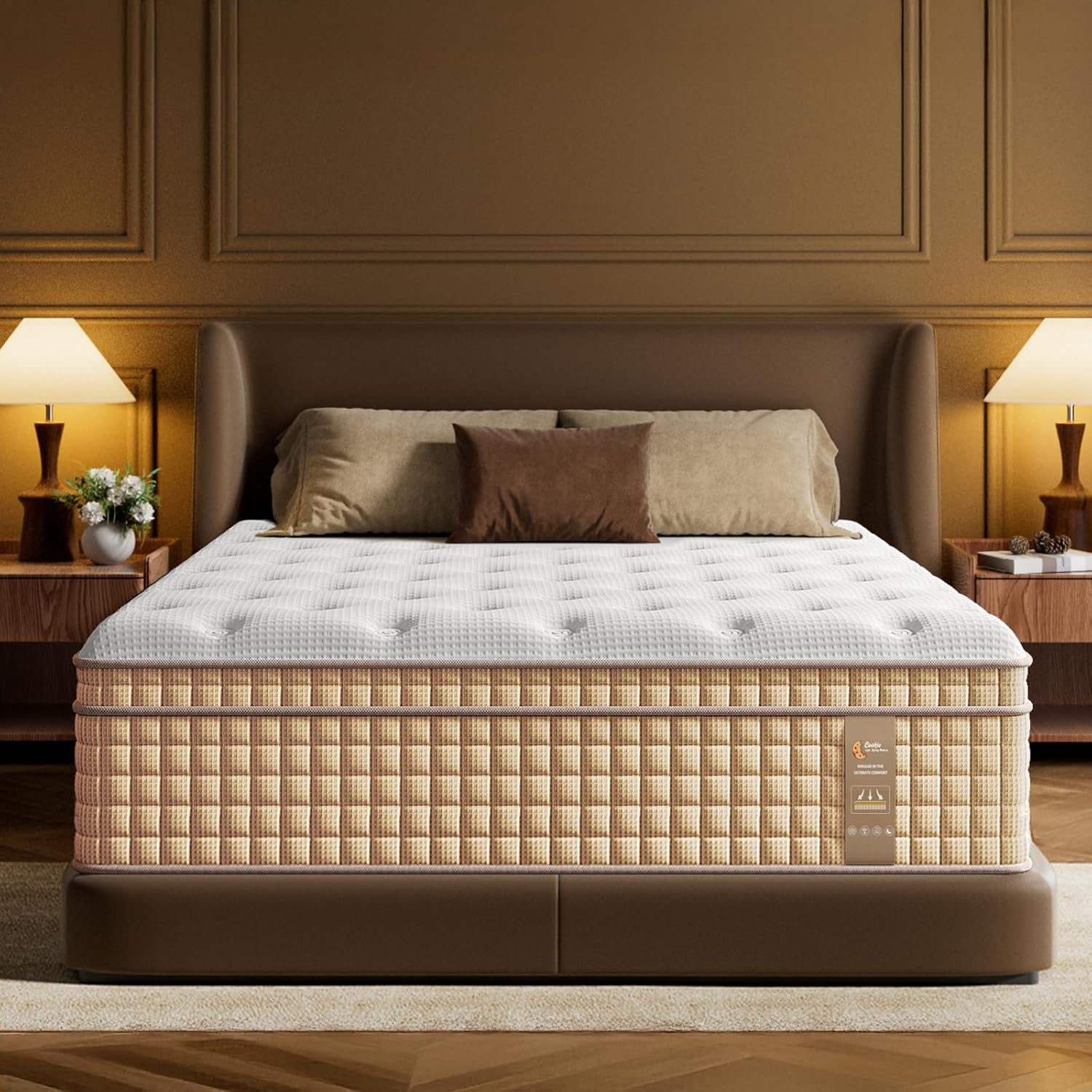 BedStory Firm Full Size Mattress,12 Inch Hybrid Mattresses with Cooling Gel & Pocket Springs for Back Pain Relief and Single, CertiPUR-US Certified, Fiberglass-Free