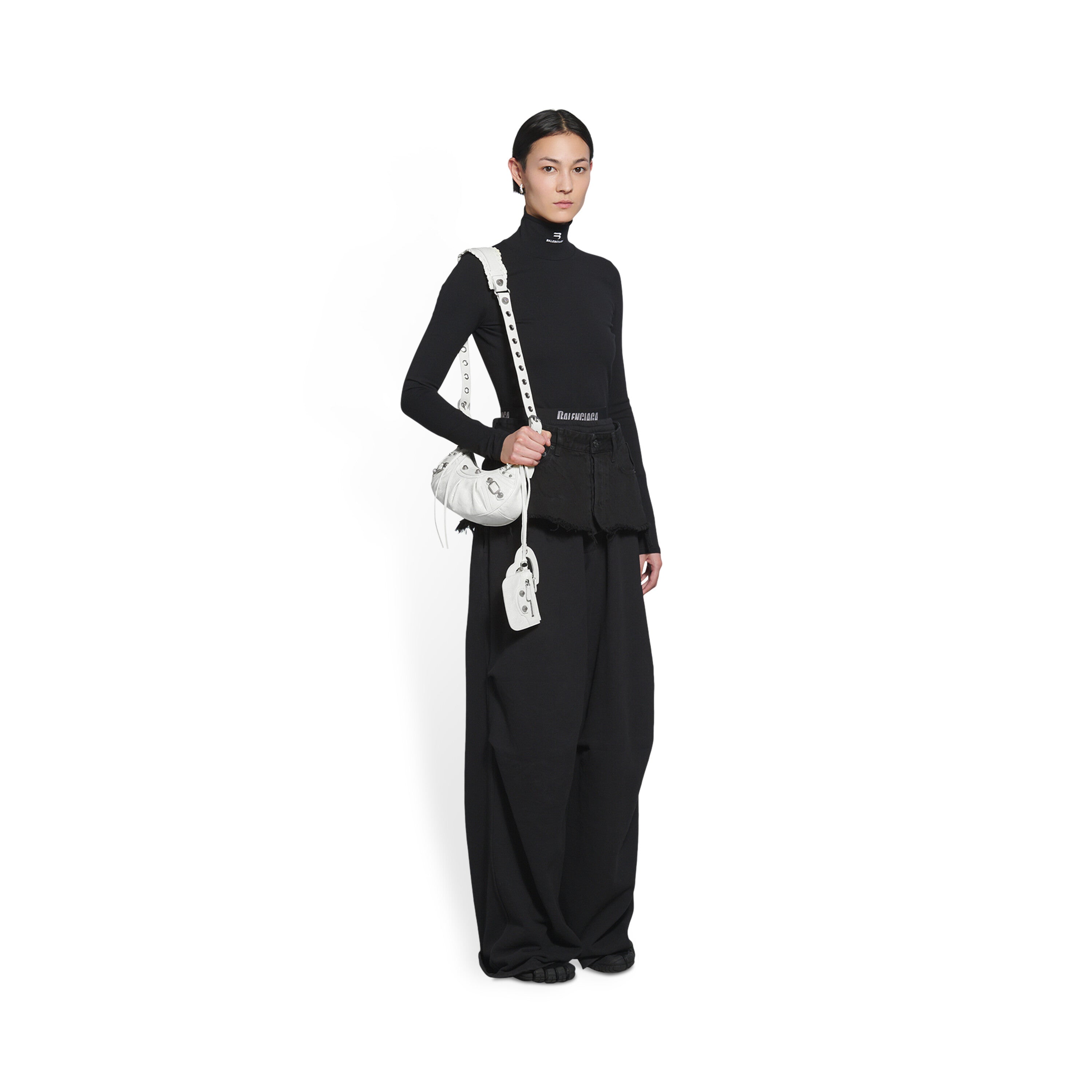 WOMEN'S LE CAGOLE XS SHOULDER BAG IN WHITE - Replicaclubs