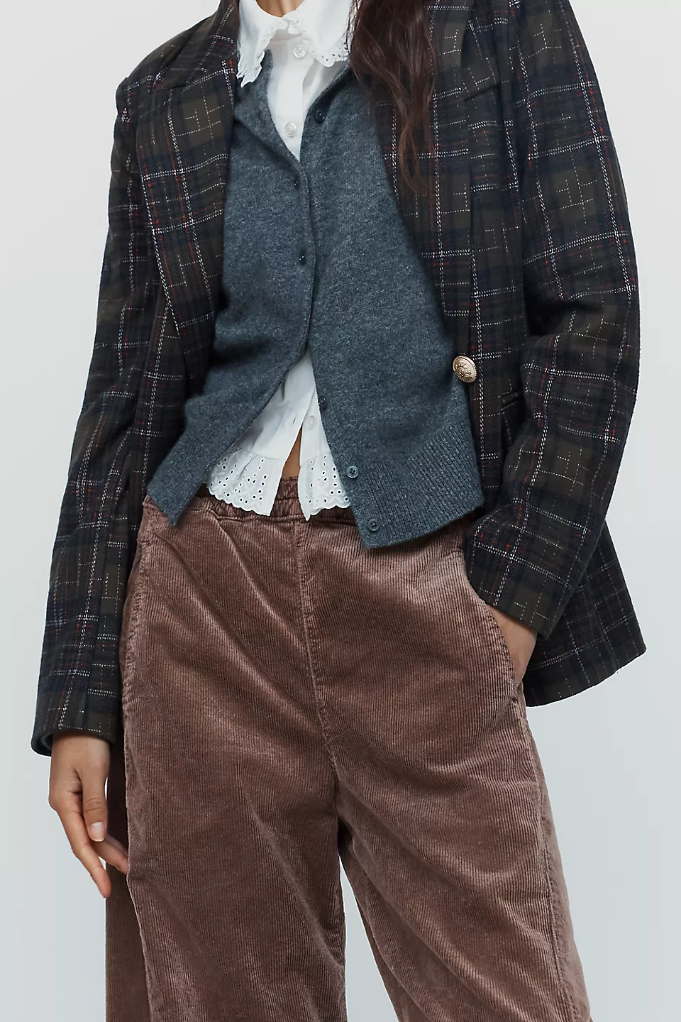 Pilcro Izzie Relaxed Corduroy Pull-On Barrel Pants
