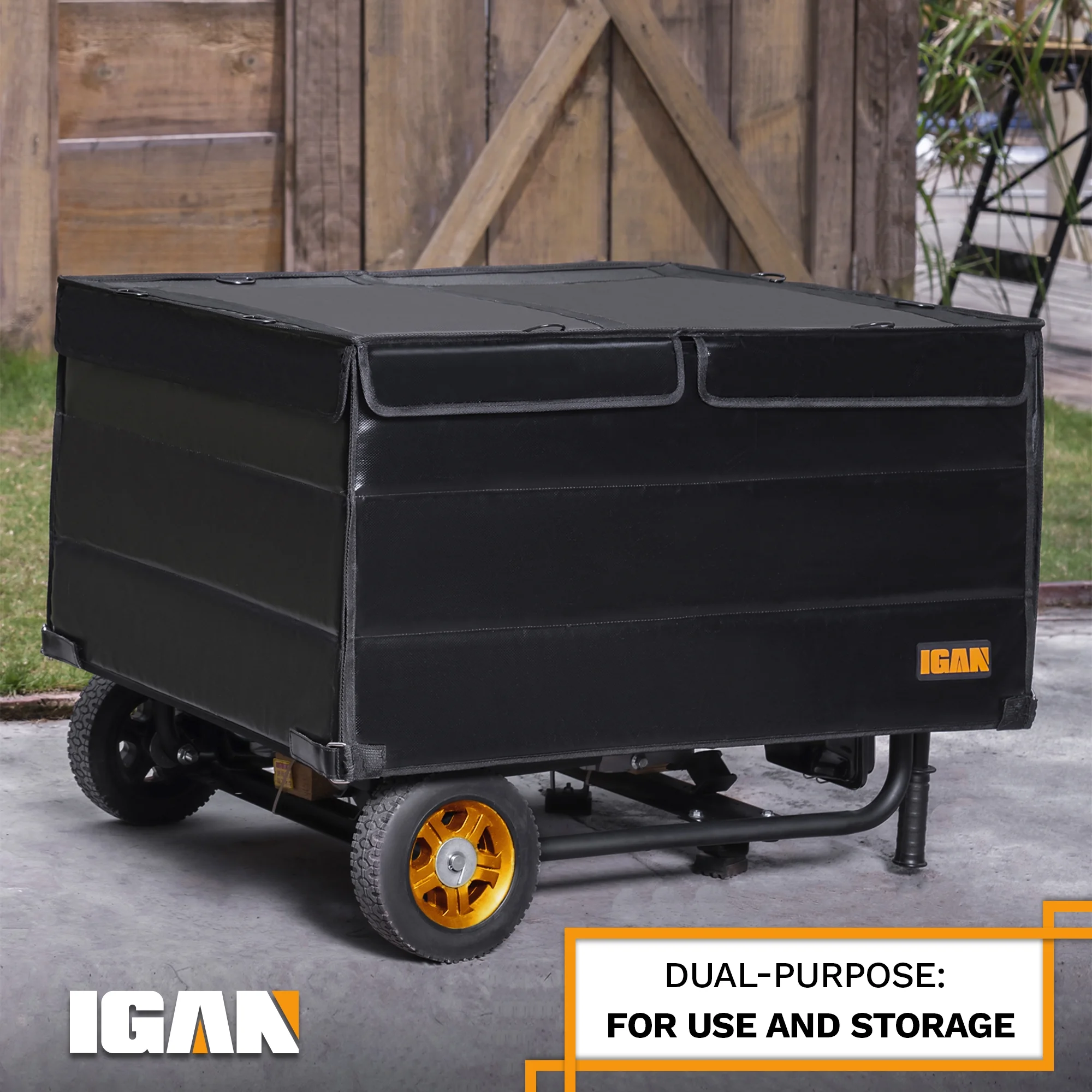 IGAN Generator Tent Waterproof Portable Cover for 3500�C12000 Watt 9,2 lb. Black - Image 7