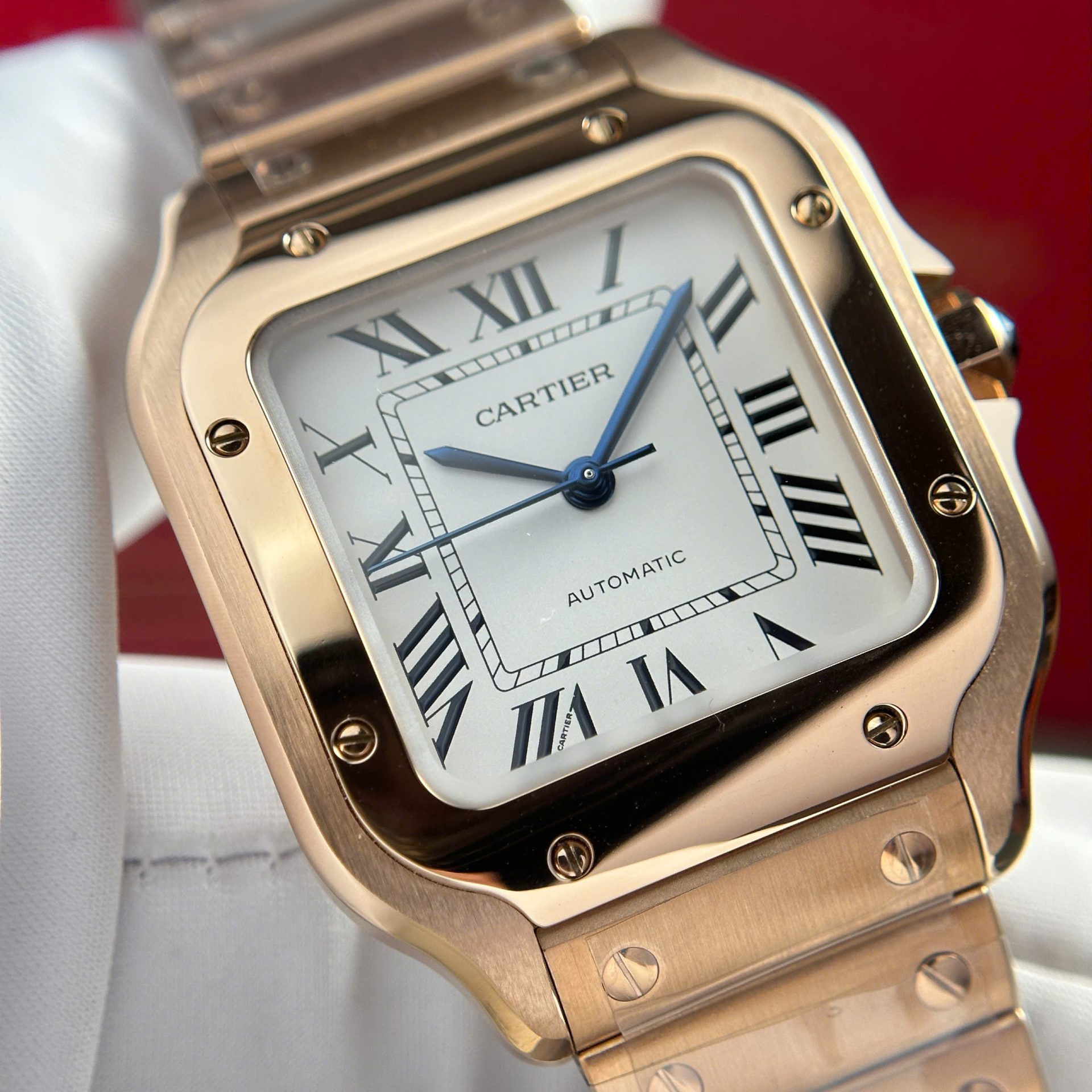 Cartier Santos Womens Replica Watch White Dial BV Factory 35.2mm - Top club