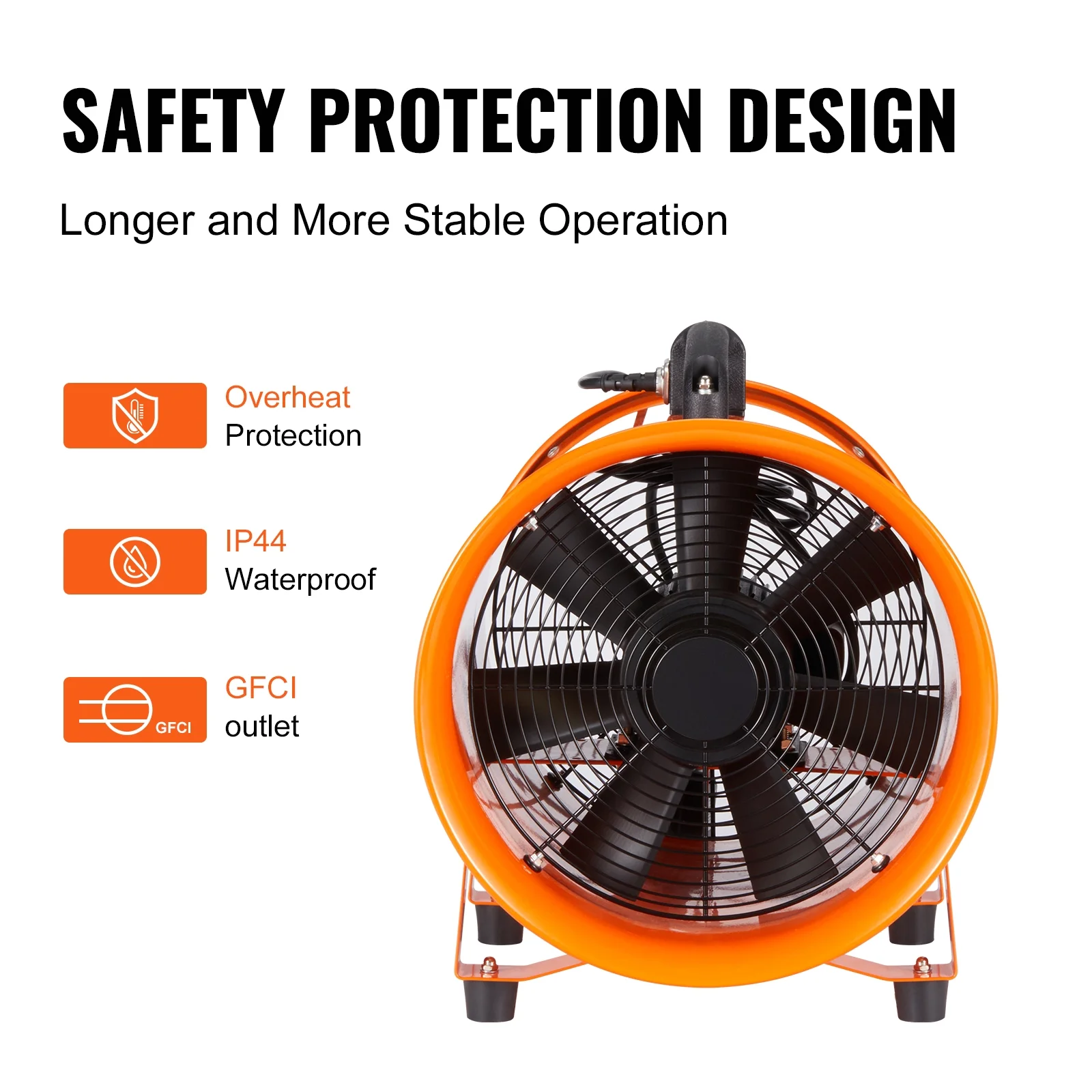 KFFKFF 16" Extractor Fan Blower Portable 33ft Duct Hose Ventilator Industrial - Image 7
