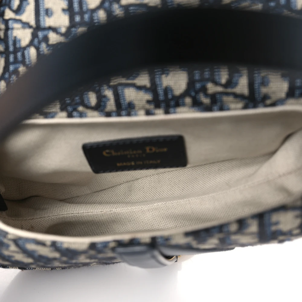 Flawless Replica Dior Saddle Bag – Mirror Quality in Blue Oblique1:1High-quality replica