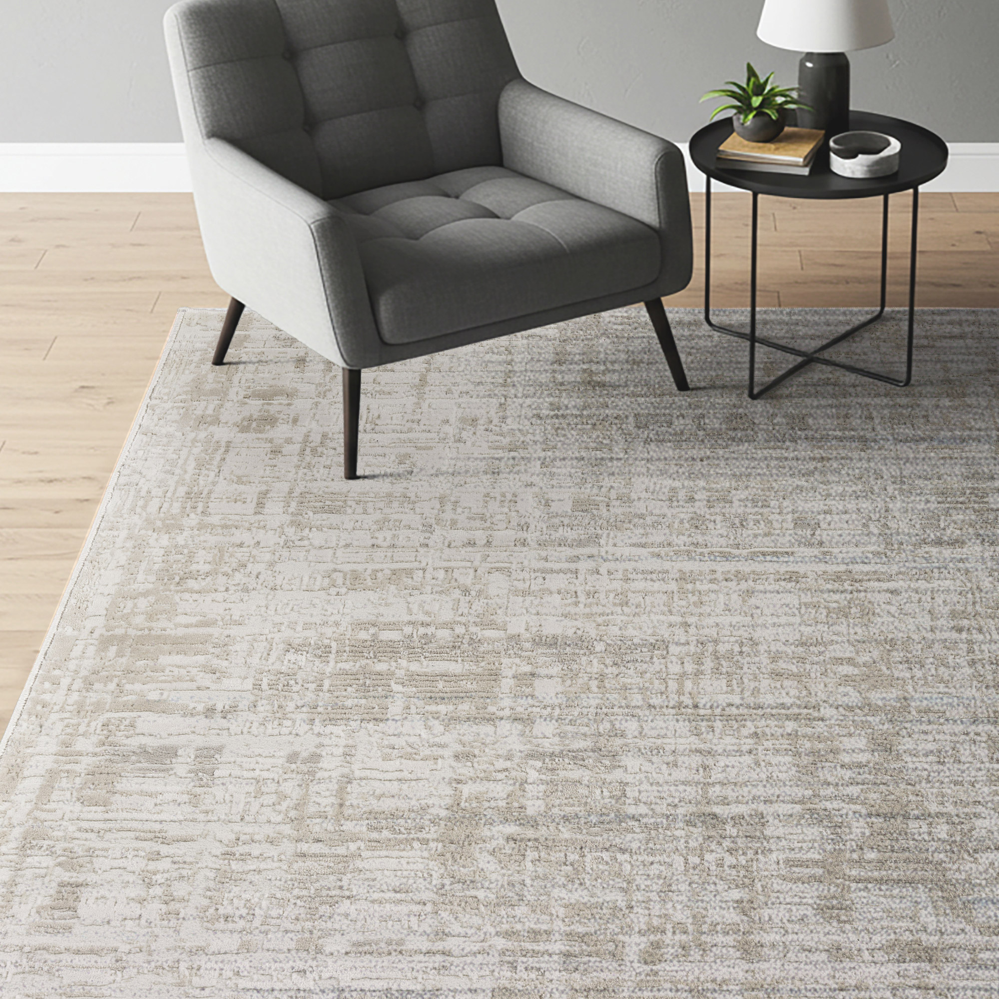 Sasha Area Rug, Dazie Ivory, 6'6' x 9'