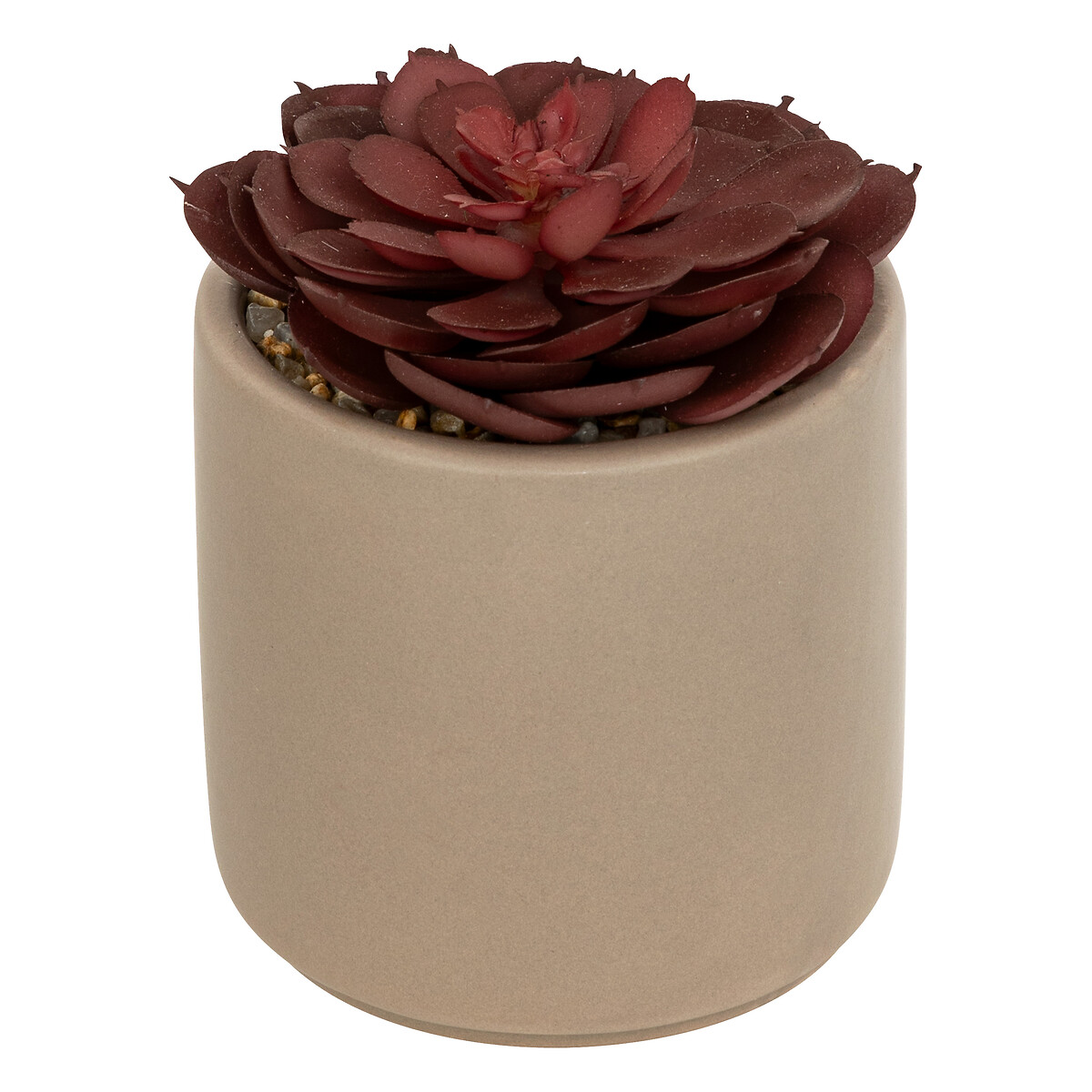 Artificial oil plant "Nils" Ceramic pot, H.12 cm