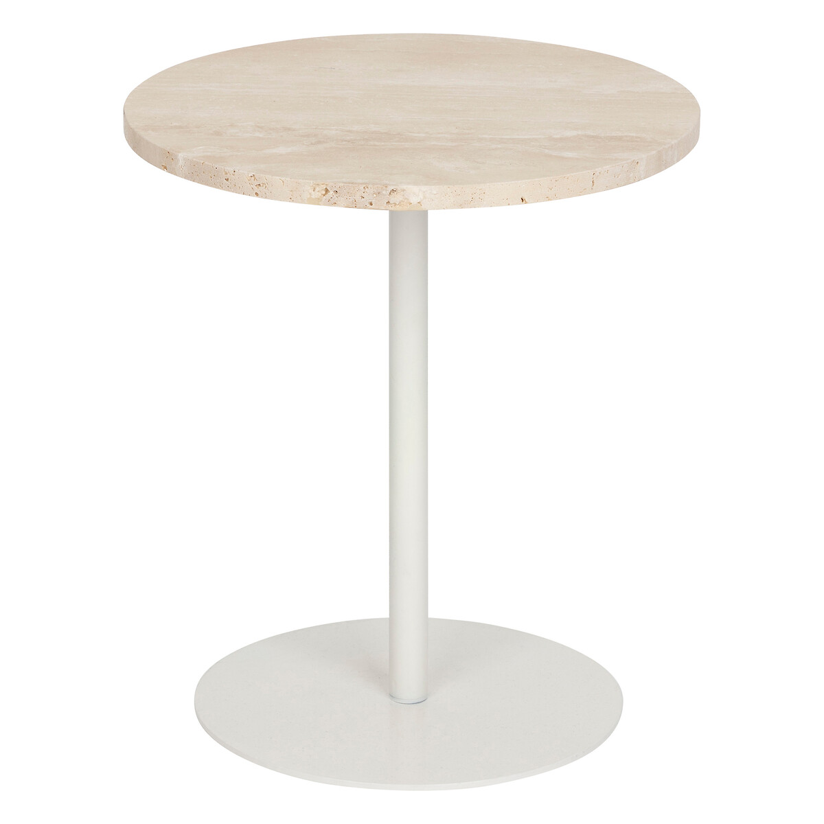 Side table "Celen" White travertine, 40x45cm