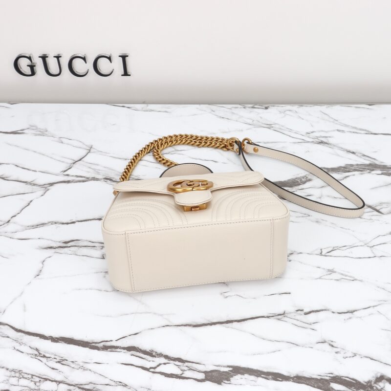 Replica Gucci GG Marmont Top Handle White1:1High-quality replica