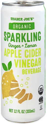 Sparkling Ginger Lemon Apple Cider Vinegar Drink 12 Fl Oz