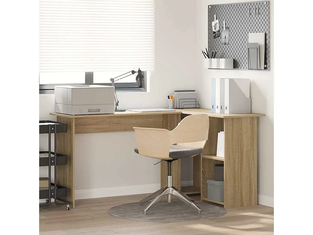 Bureau Chêne sonoma 142 x 102 x 73 cm Bois d'ingénierie