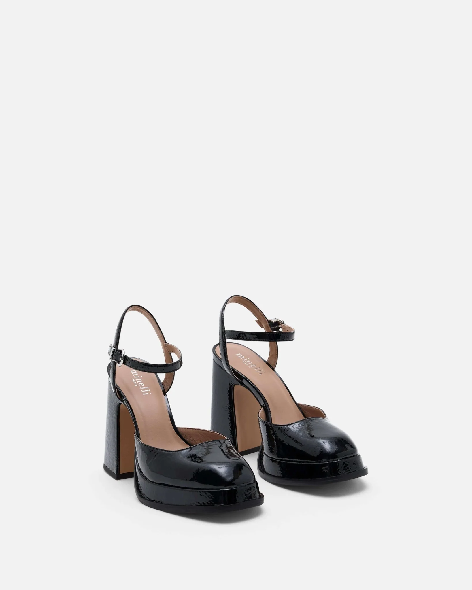 BABIES KELLY/CRK - En cuir à hauts talons noir