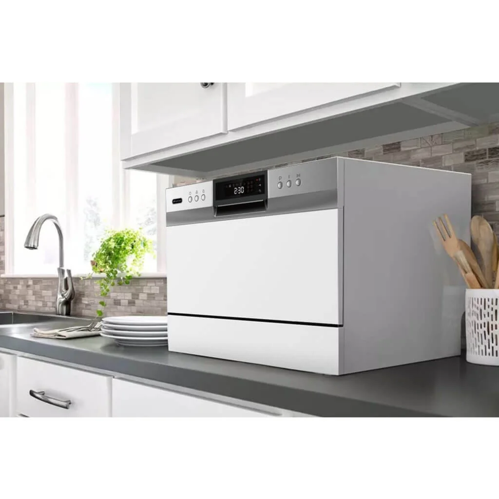 Whynter Countertop Portable Dishwasher, 6 Place Setting, White, LED, Energy Star, White