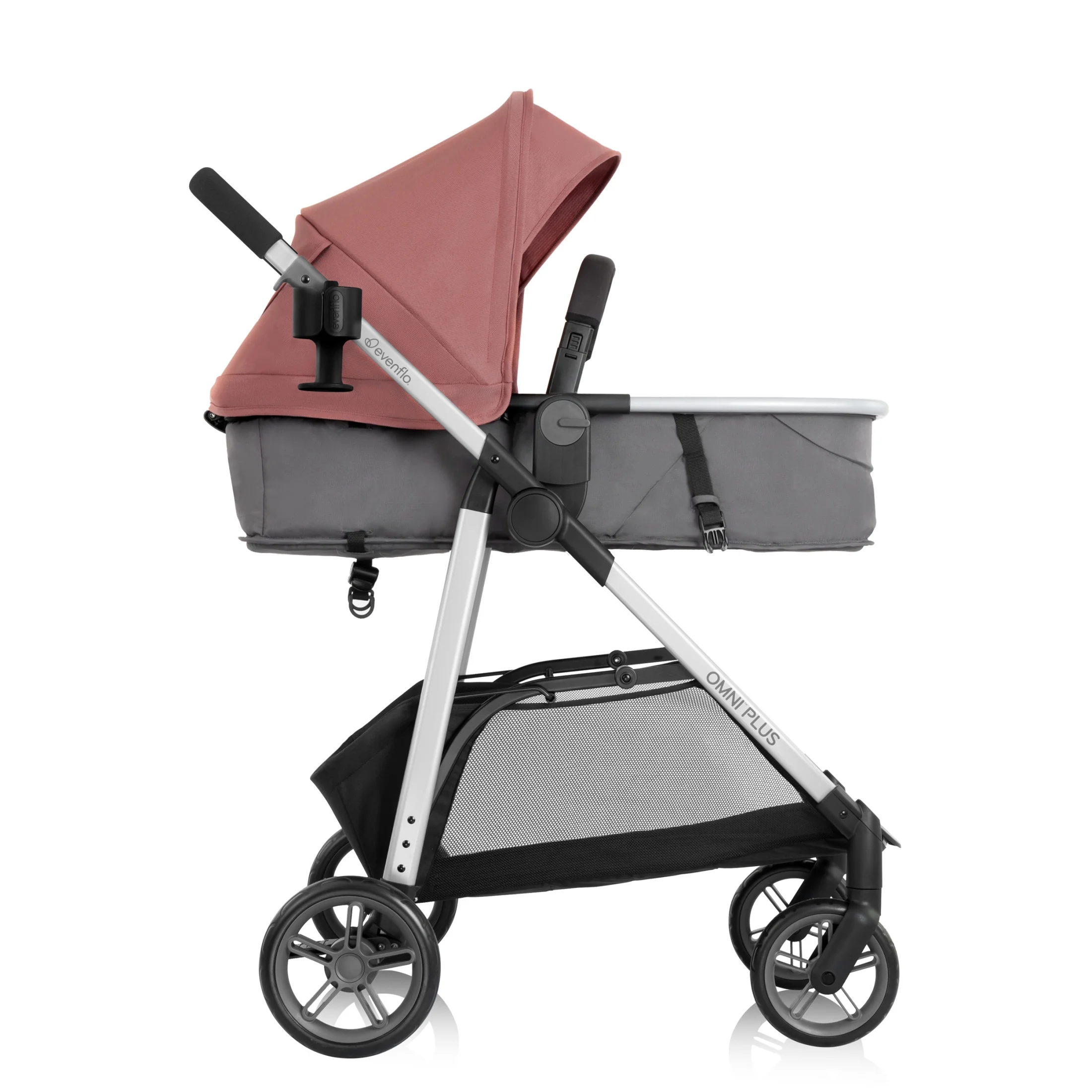 Evenflo Omni Plus Modular Travel System with LiteMax Sport Infant Car Seat, Mylar Gray, Unisex - Image 79