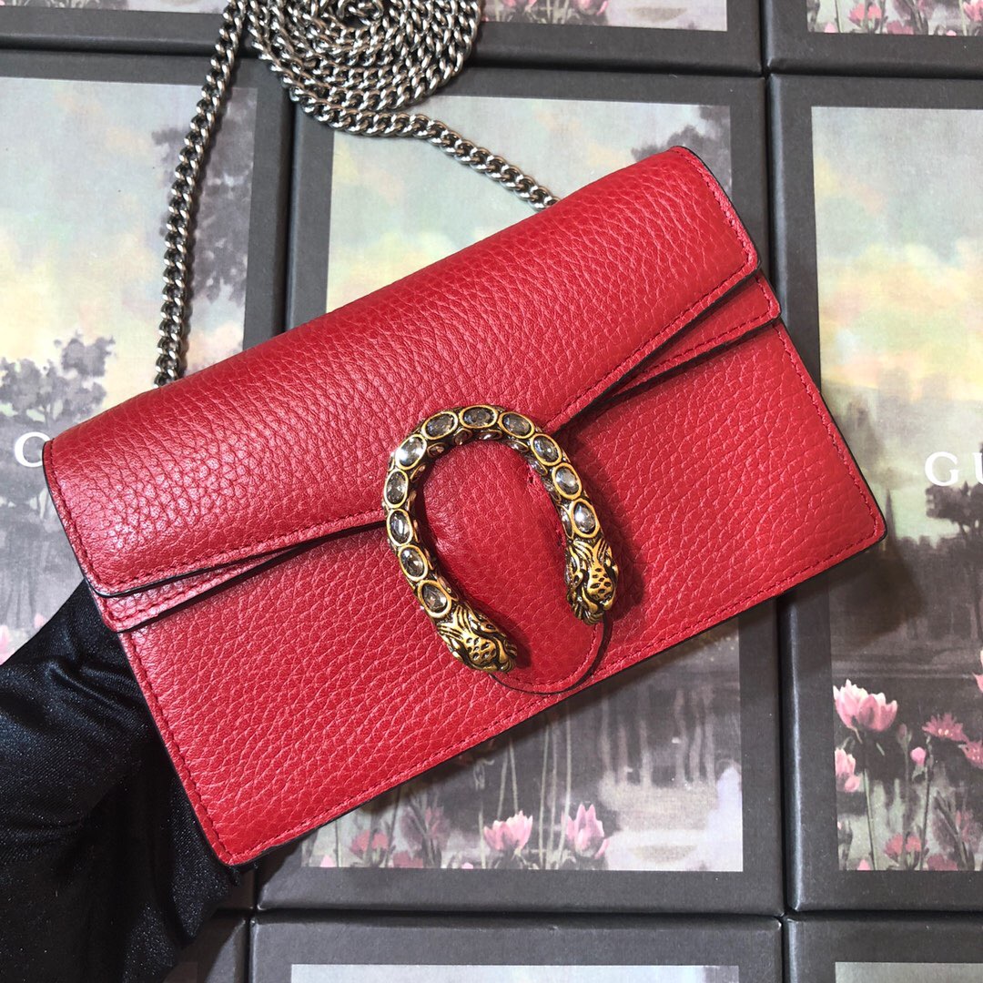 Replica Gucci Aaa-Dionysus Leather Super Mini Bag1:1High-quality replica