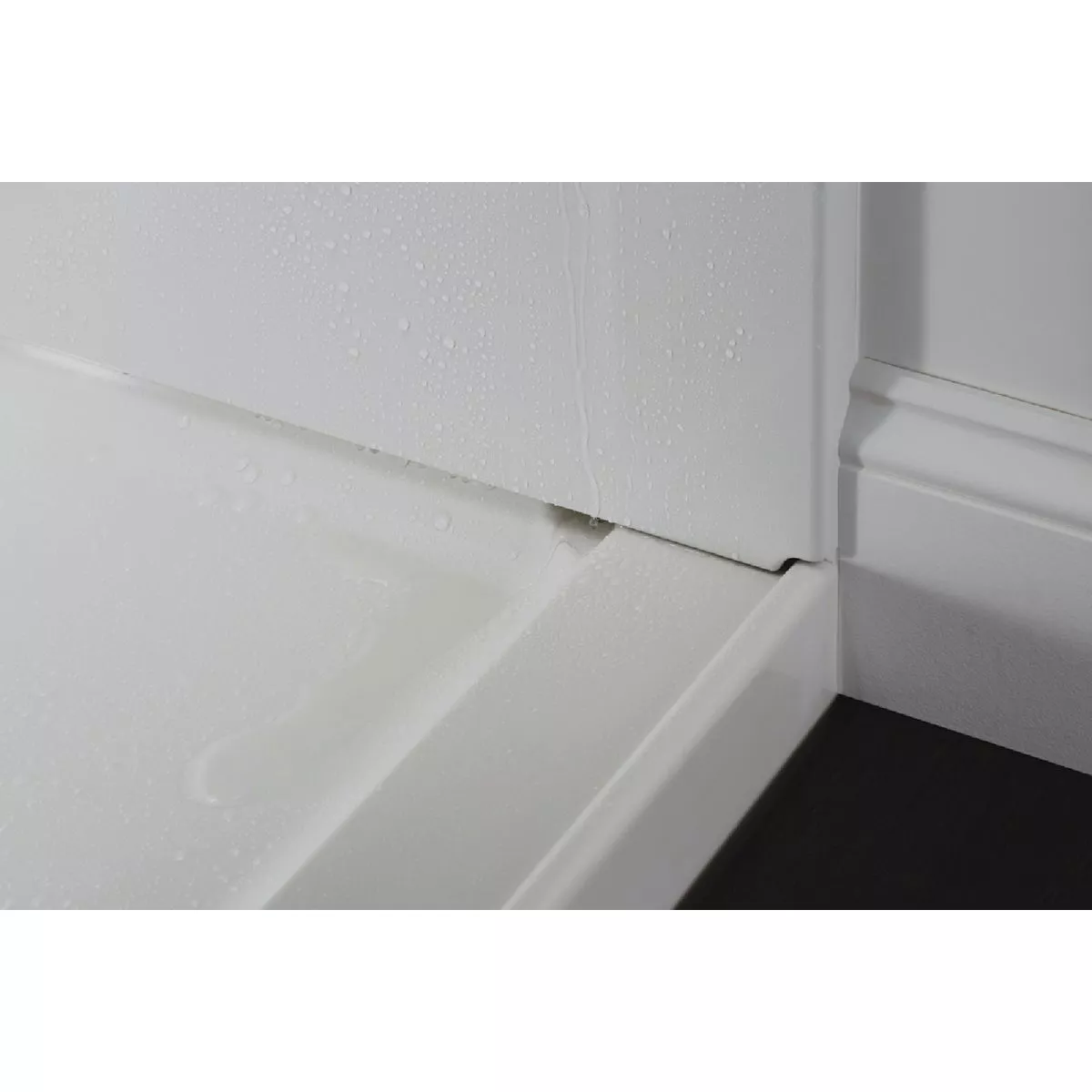Sterling GUARD+ 36 In. W x 34 In. D Center Drain Shower Pan, White