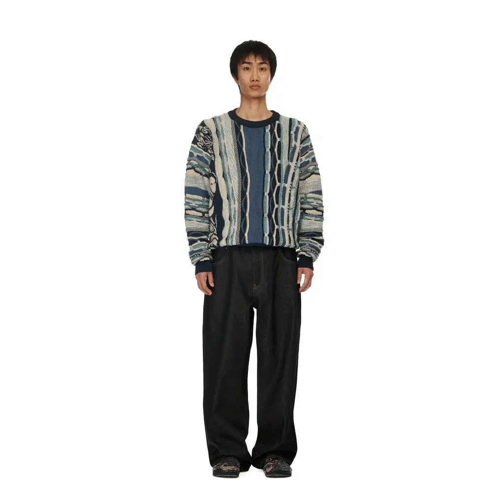 "yakuza v2" Knit dark blue