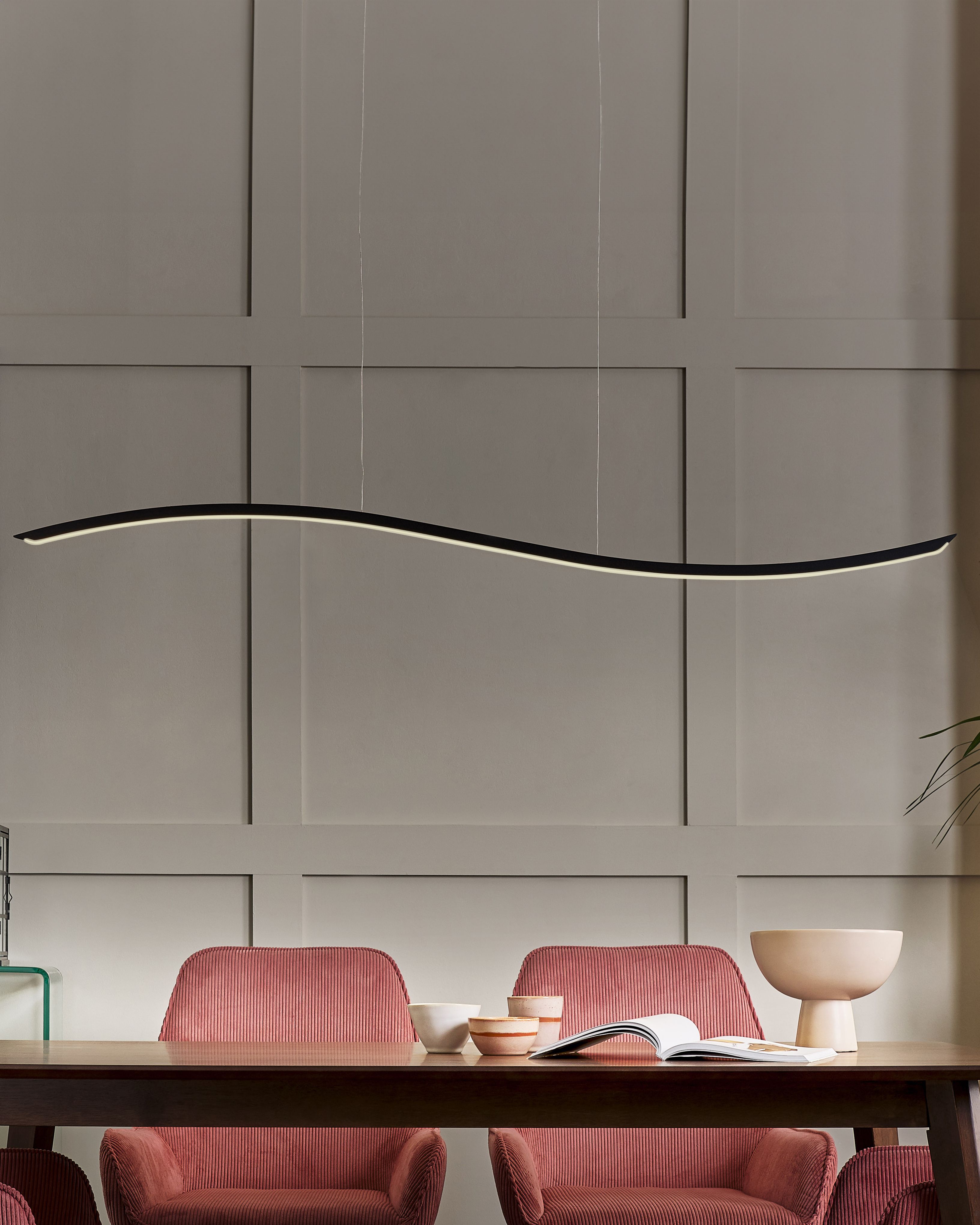 LED Pendant Lamp CALAO Metal Black