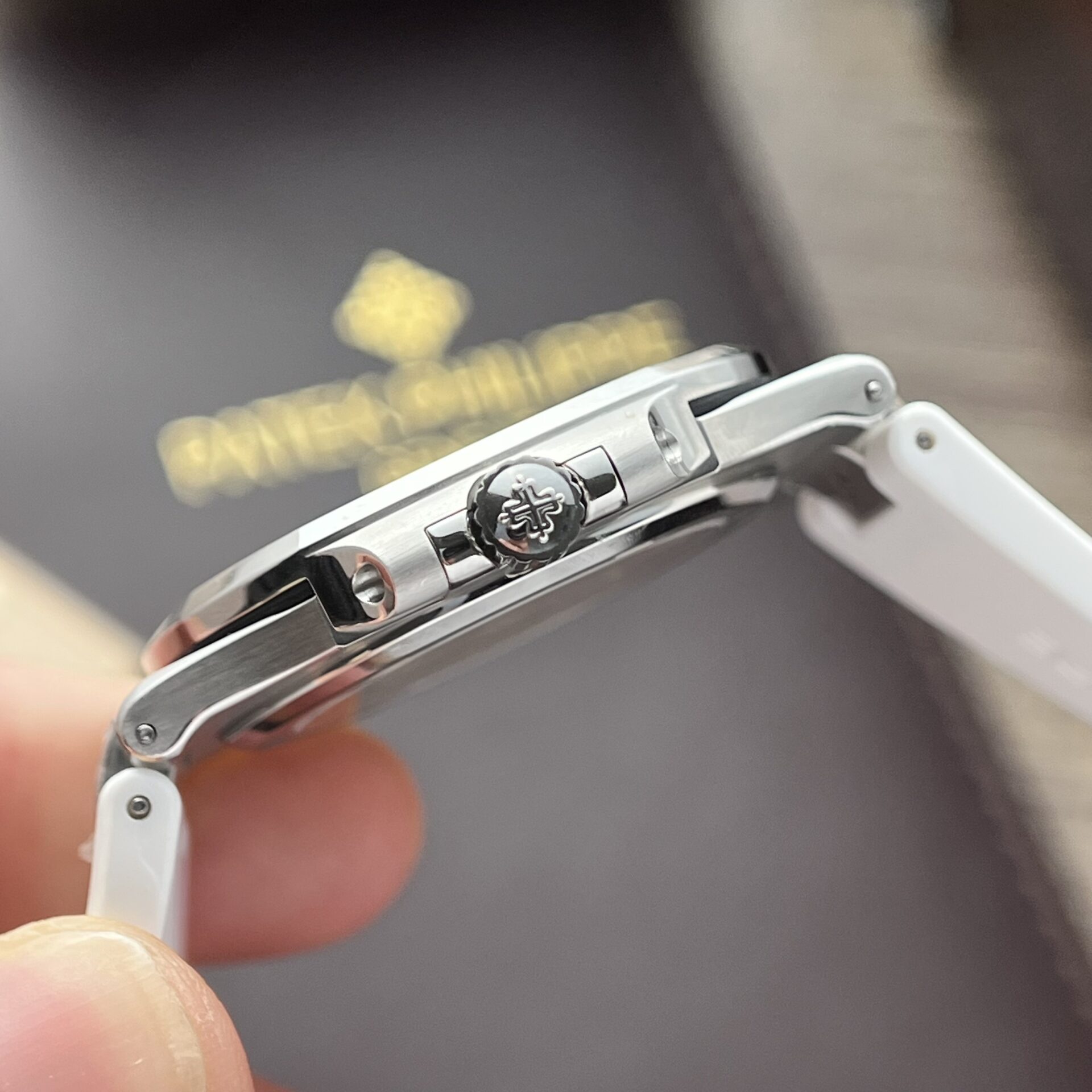 Patek Philippe Nautilus 5711 Best Replica Watch White Rubber Strap 3K Factory 40mm - Top club