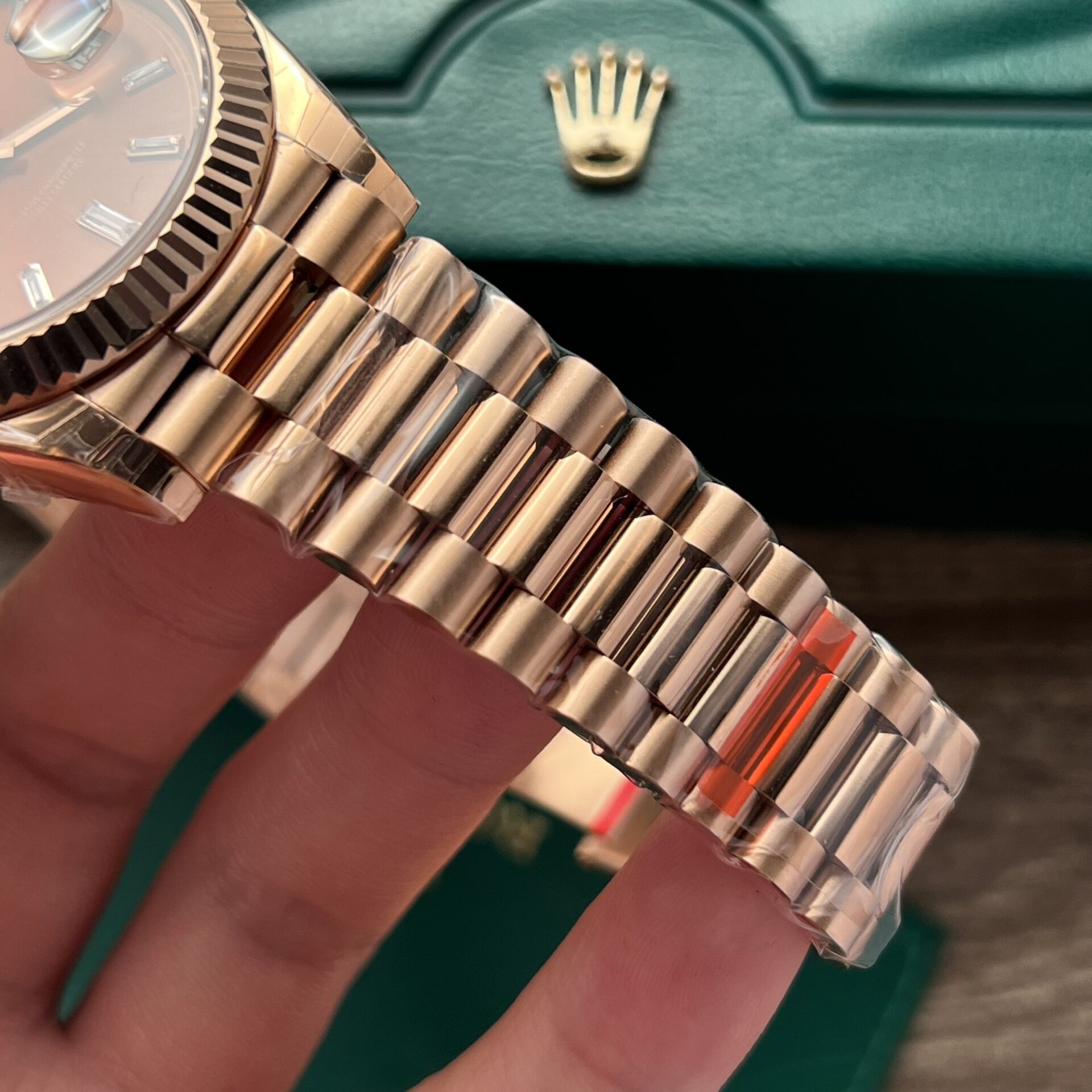 Rolex Clone Watch Day-Date 228345RBR President Strap EW Factory 40mm - Elite Watch Atelier