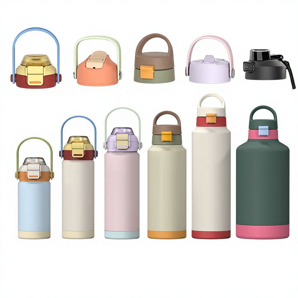 Cross-border Explosions 304 Stainless Steel Space Pot Vacuum Insulation Non-slip Silicone Bottom Lead-free Multi-lid Outdoor
