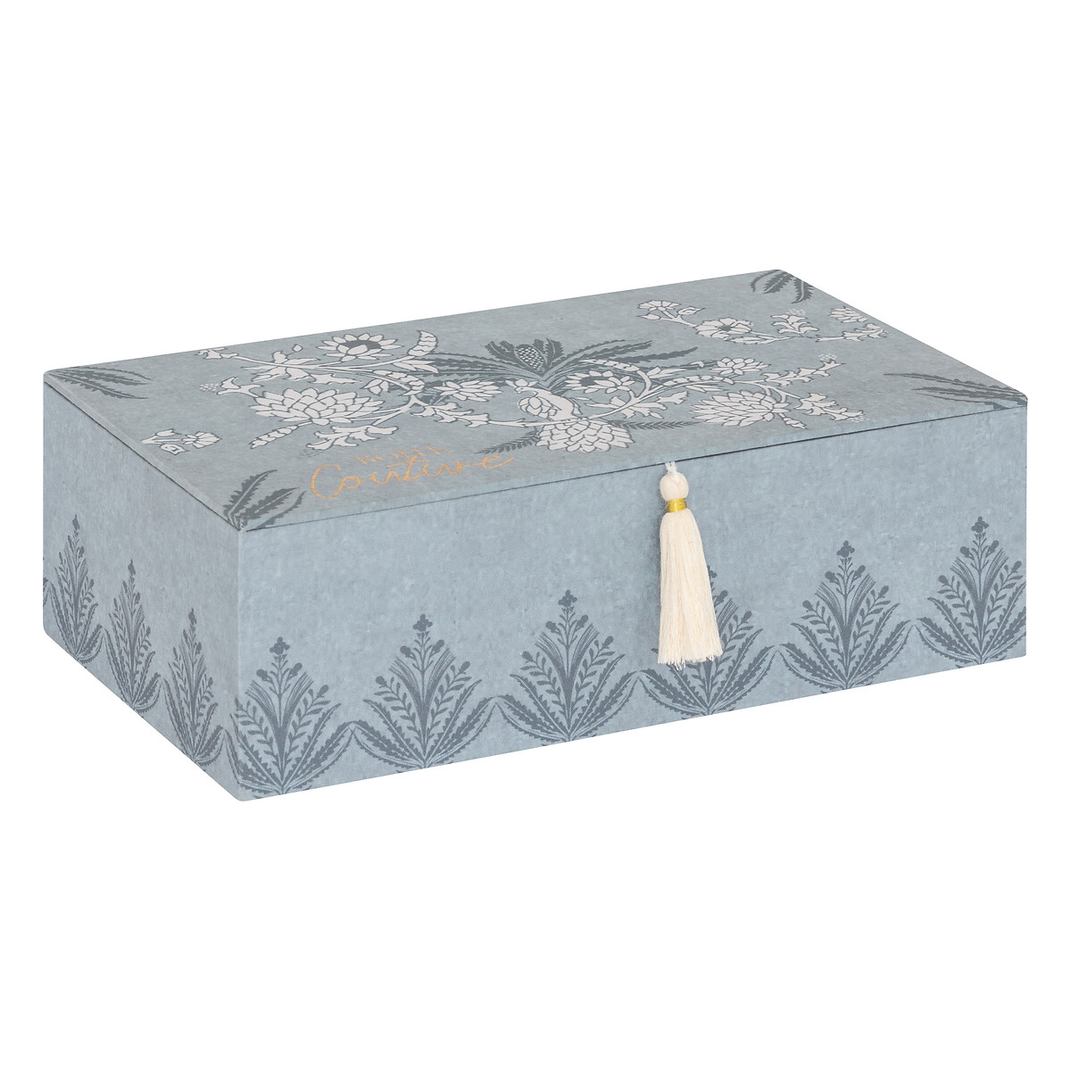 Sewing box "Wild" Ceramic, Light Blue, 30x18.5 cm