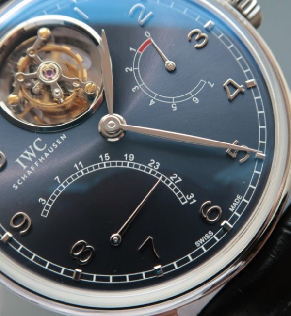 Replica IWC TF Portuguese Tourbillon IW5046 Blue Dial - Elite Watch Atelier