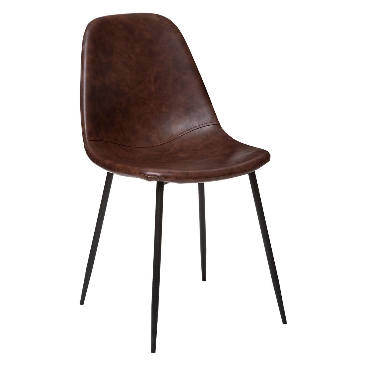 Chair "Vladi" Brown leather effect