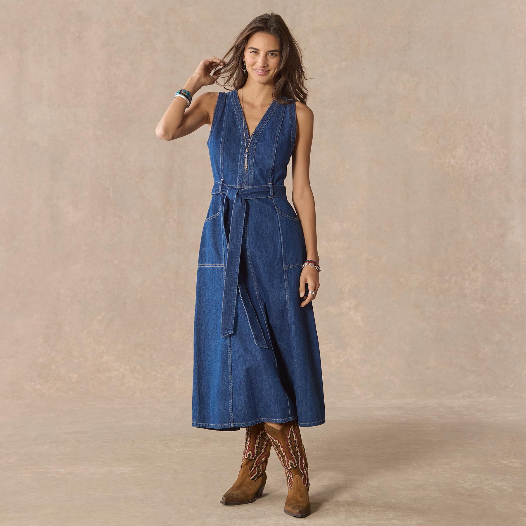 Poppy Denim Dress, Petite - Sundance Clothing