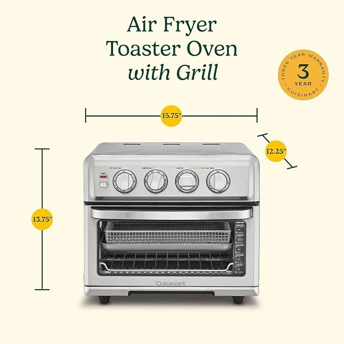 Restored Cuisinart TOB-260-N1 Chef's Toaster Convection Oven, Silver (Refurbished)