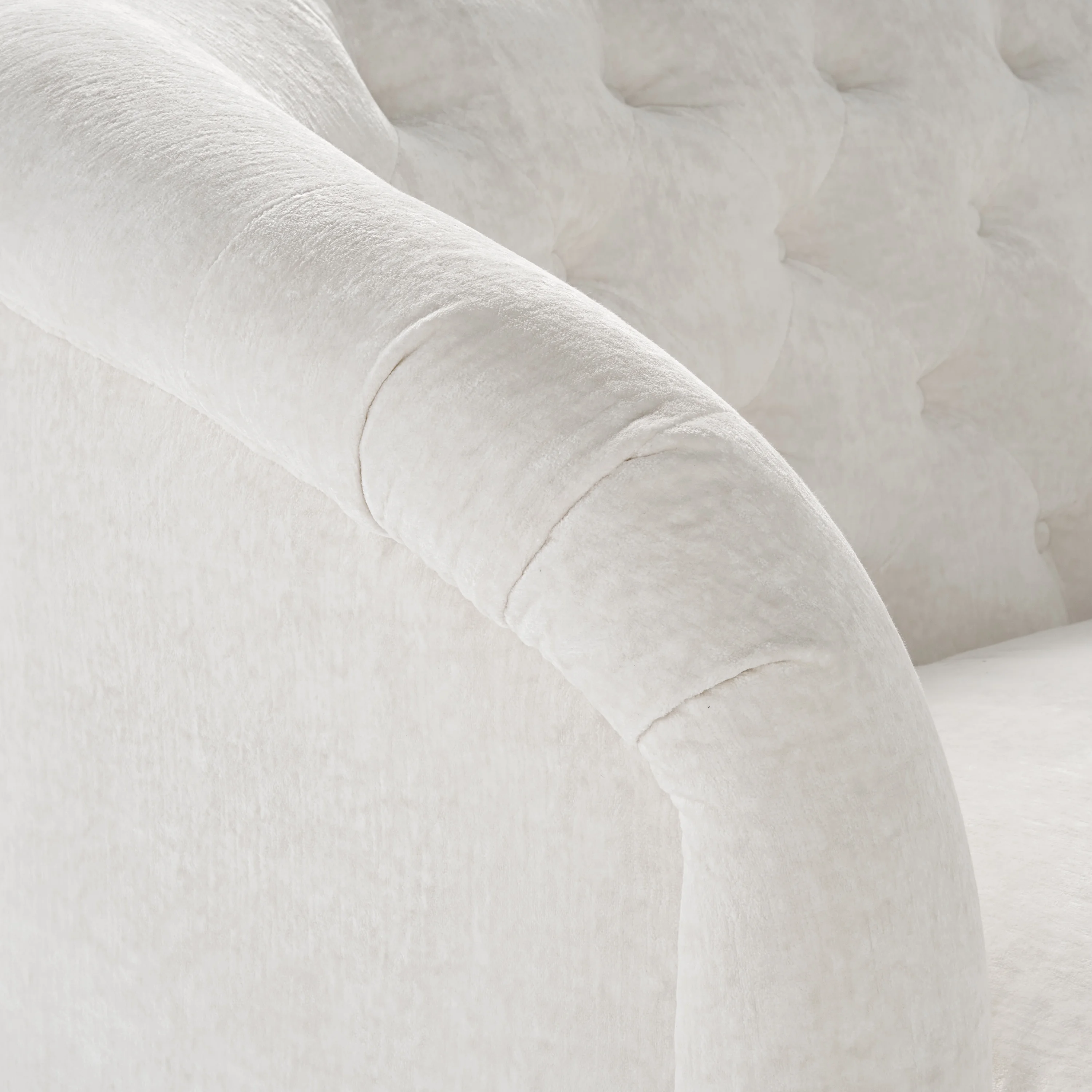 The Pioneer Woman Laurel Tufted Sofa, Cream Velvet, 79.53 in - Image 10