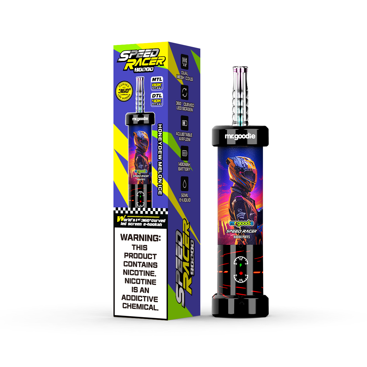 Mr.Goodie Speed Race  80000 Puffs E-Hookah