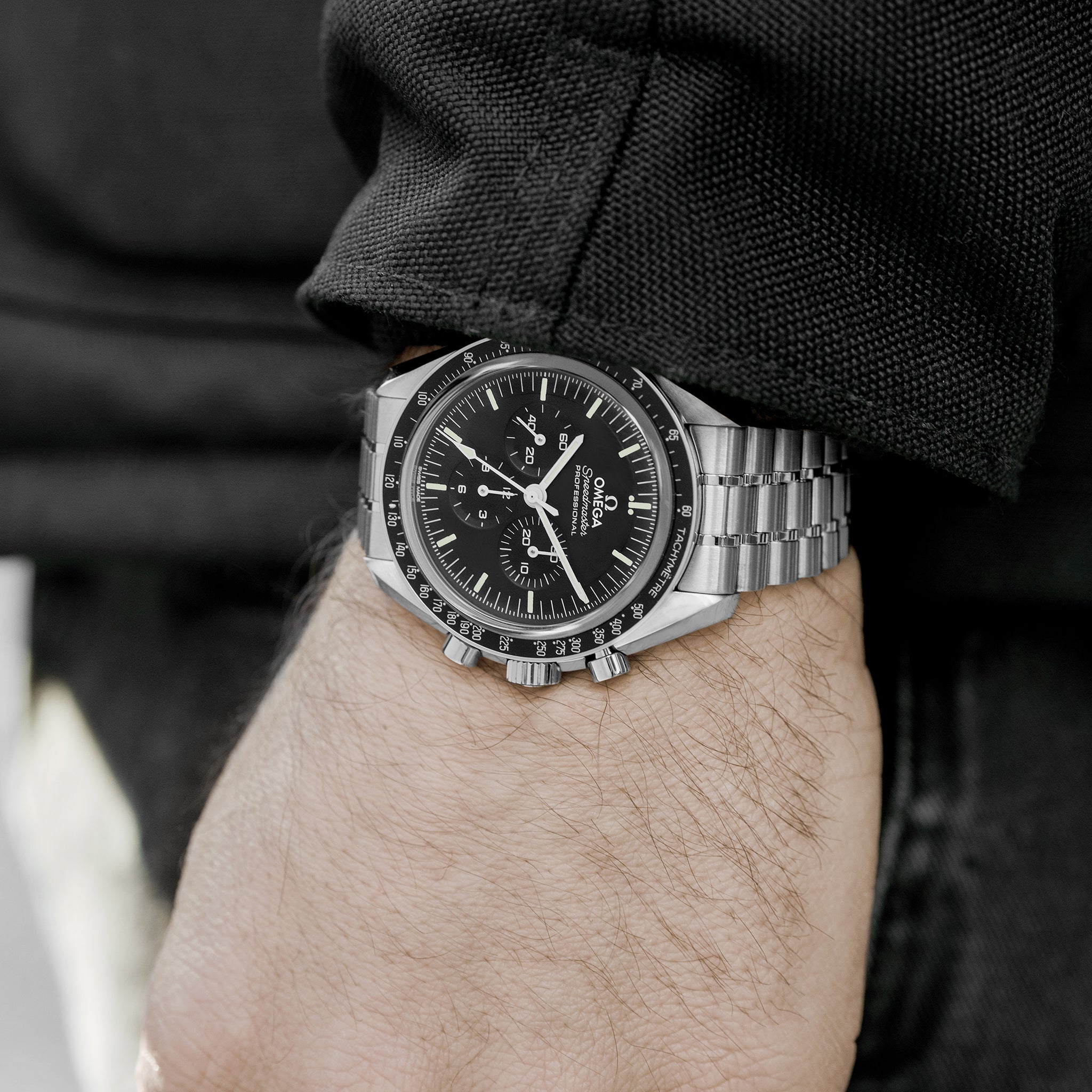 Speedmaster Moonwatch Professional Co-Axial Master Chronometer Chronograph 42mm Hesalite Crystal On Bracelet With Caliber 3861(1:1 replica) - Top club