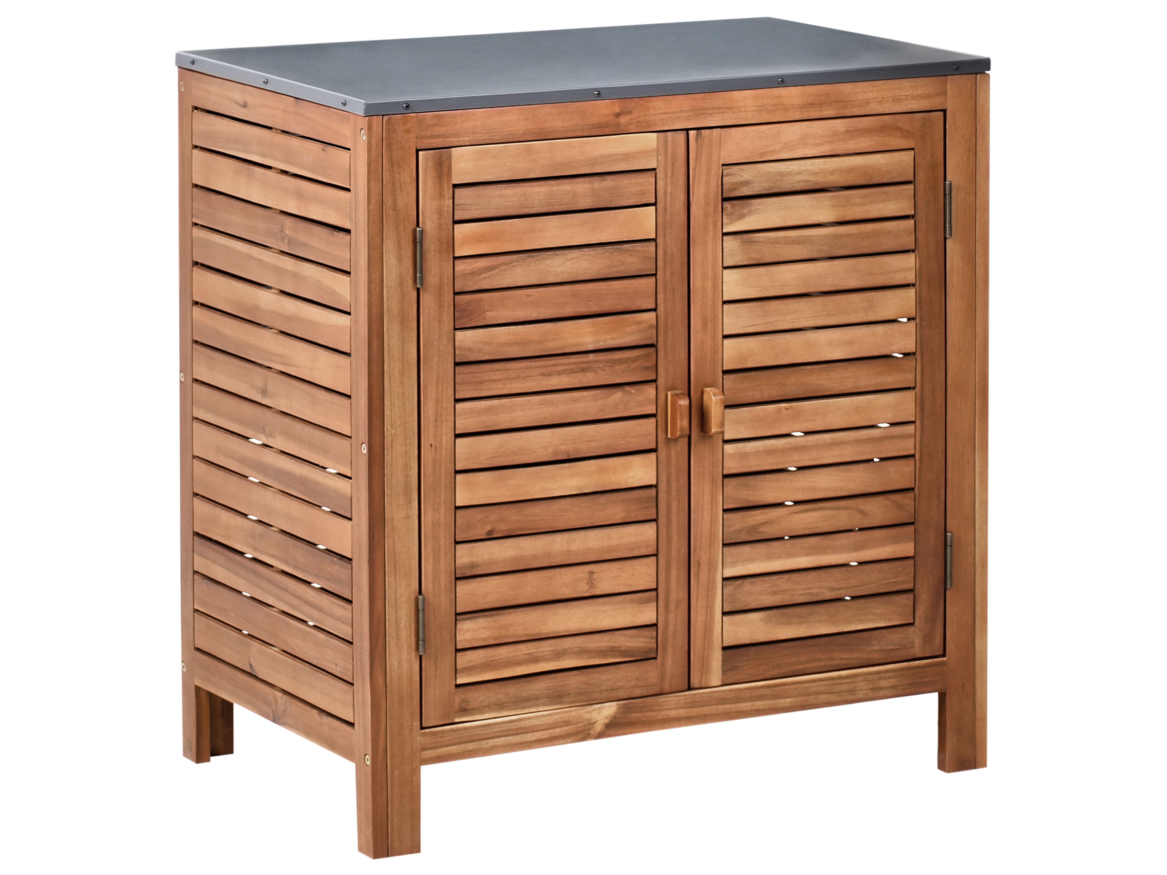 Outdoor Kitchen Cabinet BRUCOLI Acacia Wood 80 cm 50 cm Brown