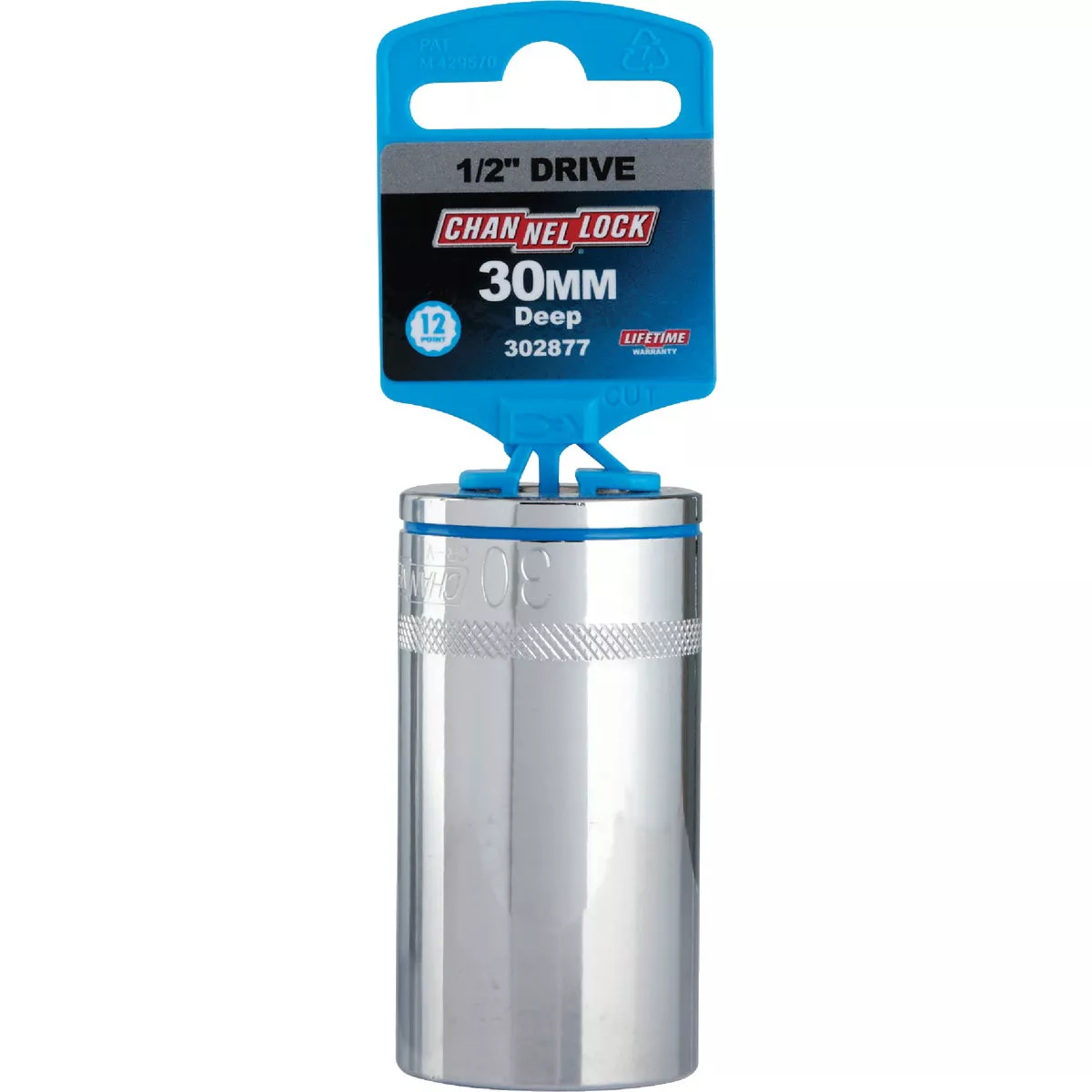 Channellock 1/2 In. Drive 30 mm 12-Point Deep Metric Socket