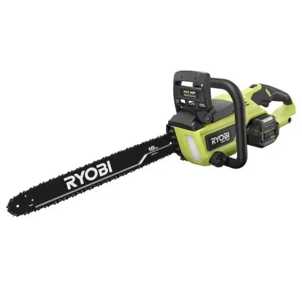 RYOBI 40V 18-Inch Cordless Chainsaw Kit With Battery And Charger - Green - Image 5 RYOBI 40V 18-Inch Cordless Chainsaw Kit With Battery And Charger - Green - Image 5