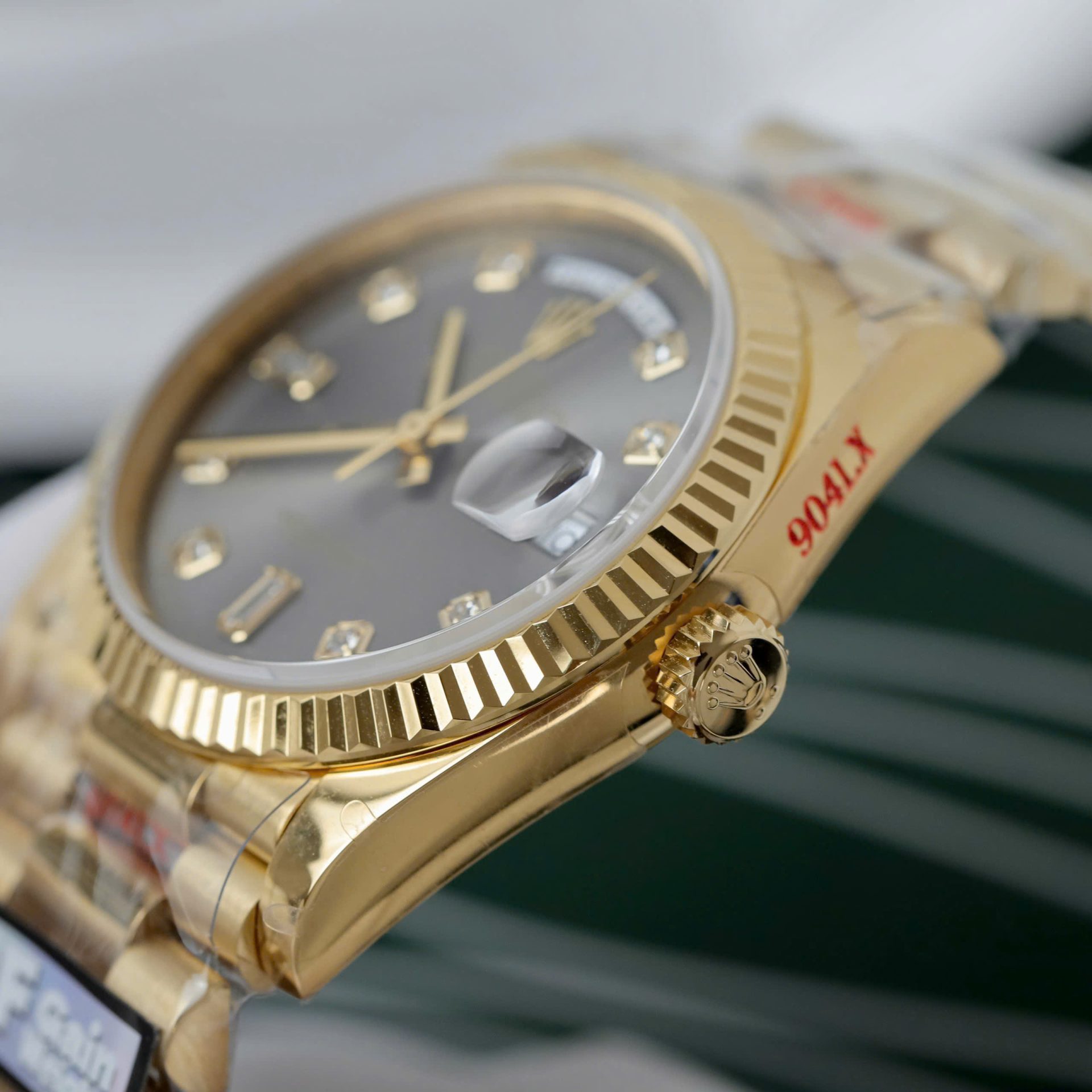 Rolex Day-Date M128238 Replica Watch Gray Dial Weight 159Gram QF Factory 36mm - Top club