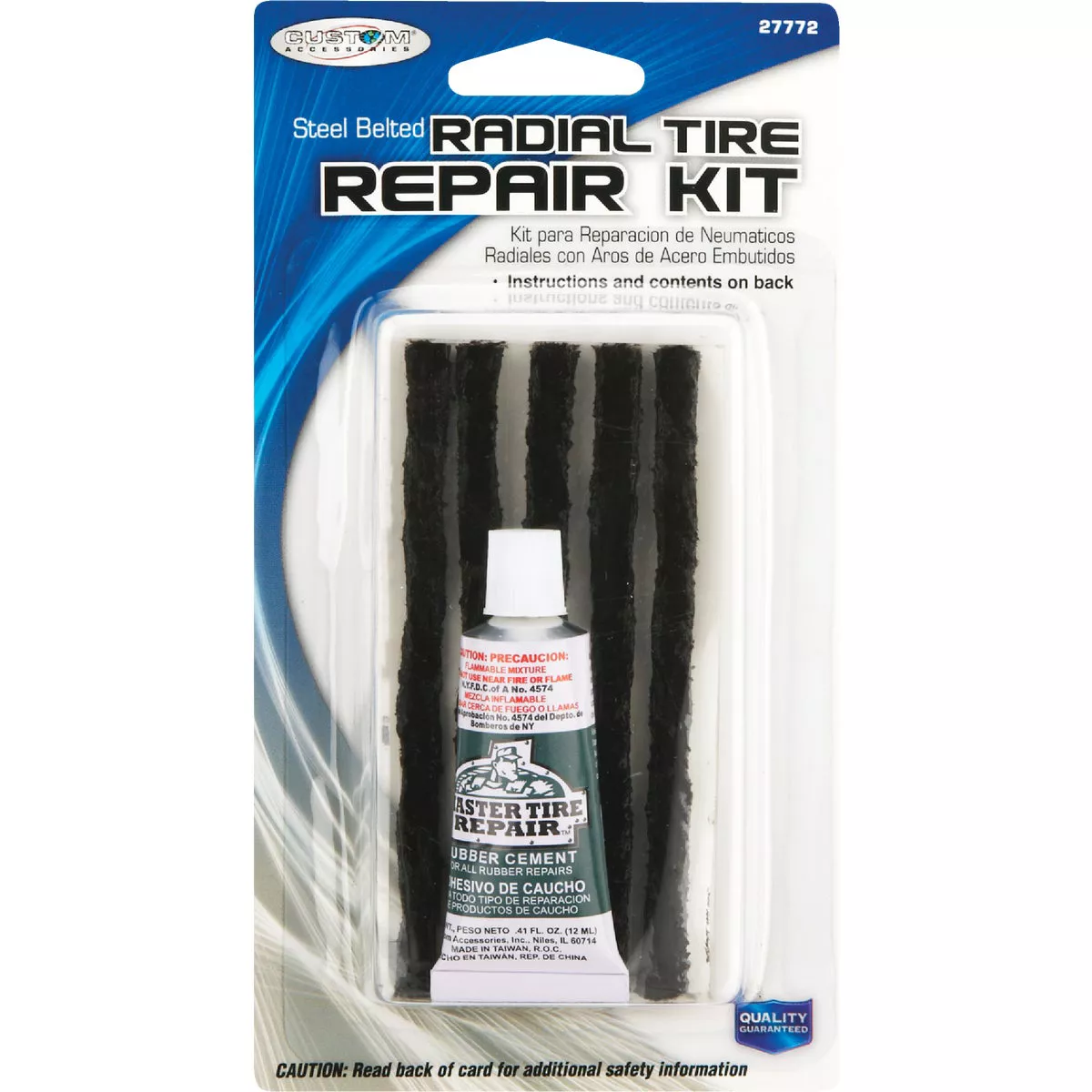 Slime Deluxe Tubeless Tire Patch Repair Kit & Glue (5-Piece)