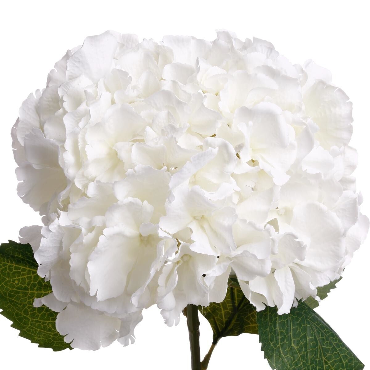 Artificial hydrangea stem White, H.83 cm