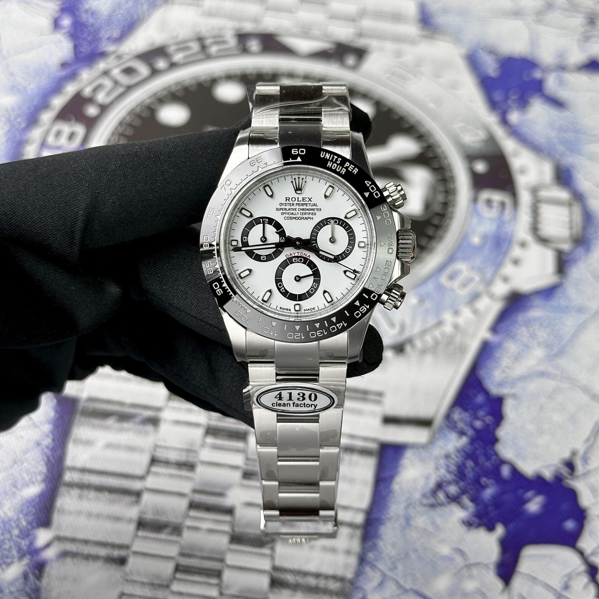 Rolex Replica 1:1 Watch Daytona 116500LN Panda White Dial Factory Clean 40mm - Elite Watch Atelier