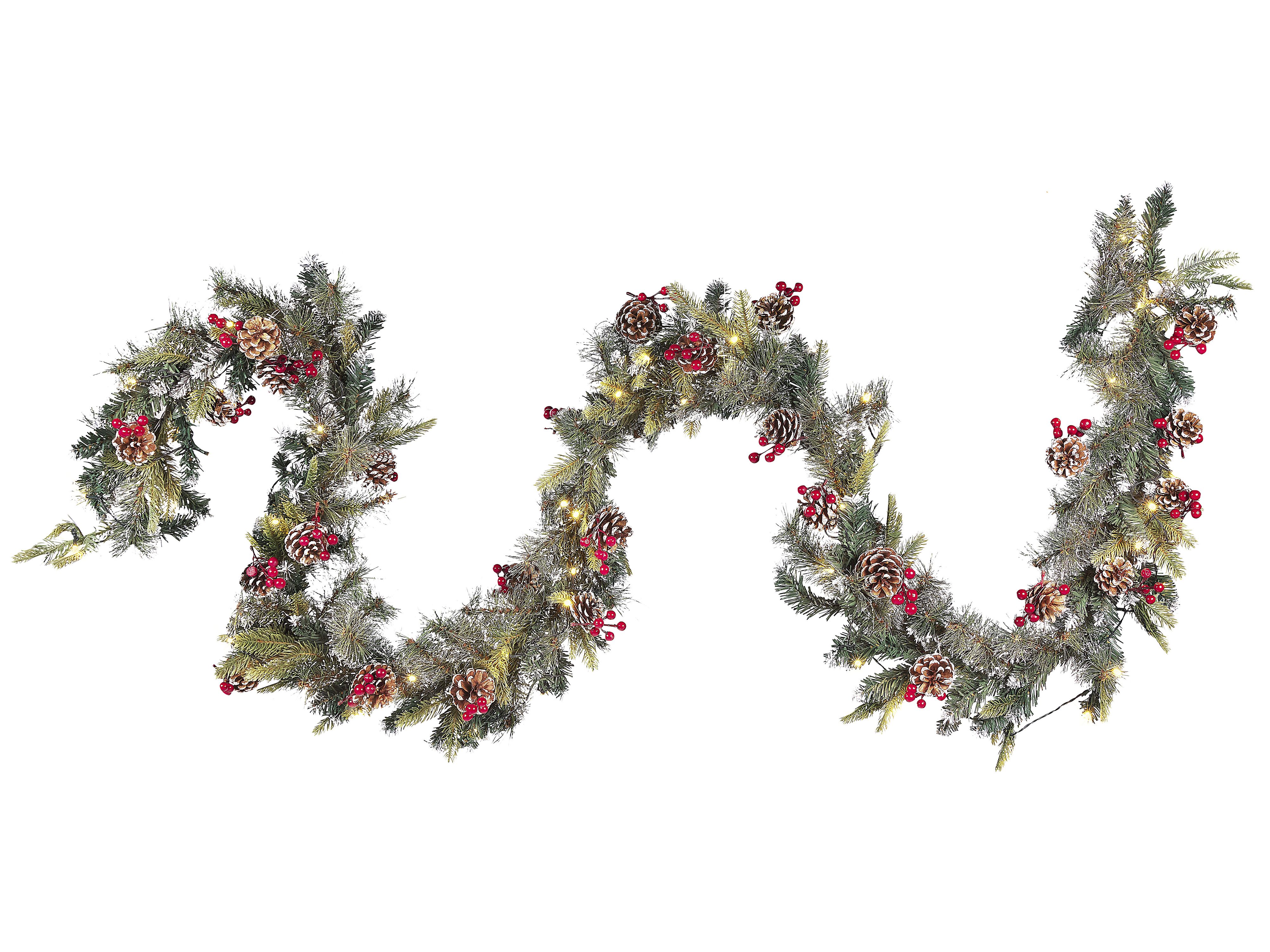 Christmas Garland LED PAIMIO 270 cm Green