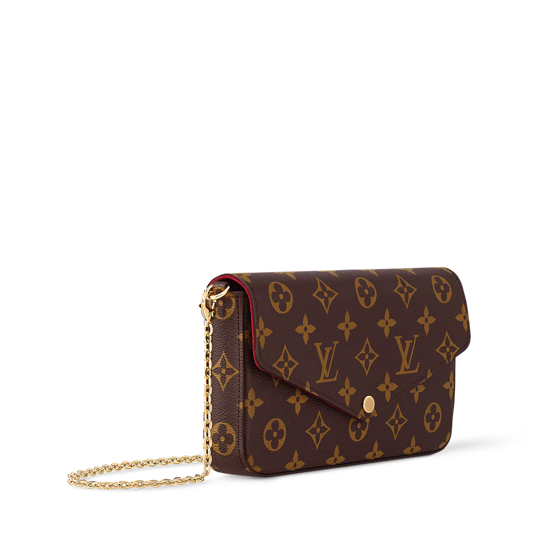 Louis Vuitton Pochette Félicie Monogram Canvas Crossbody & Clutch - COZYMIZE