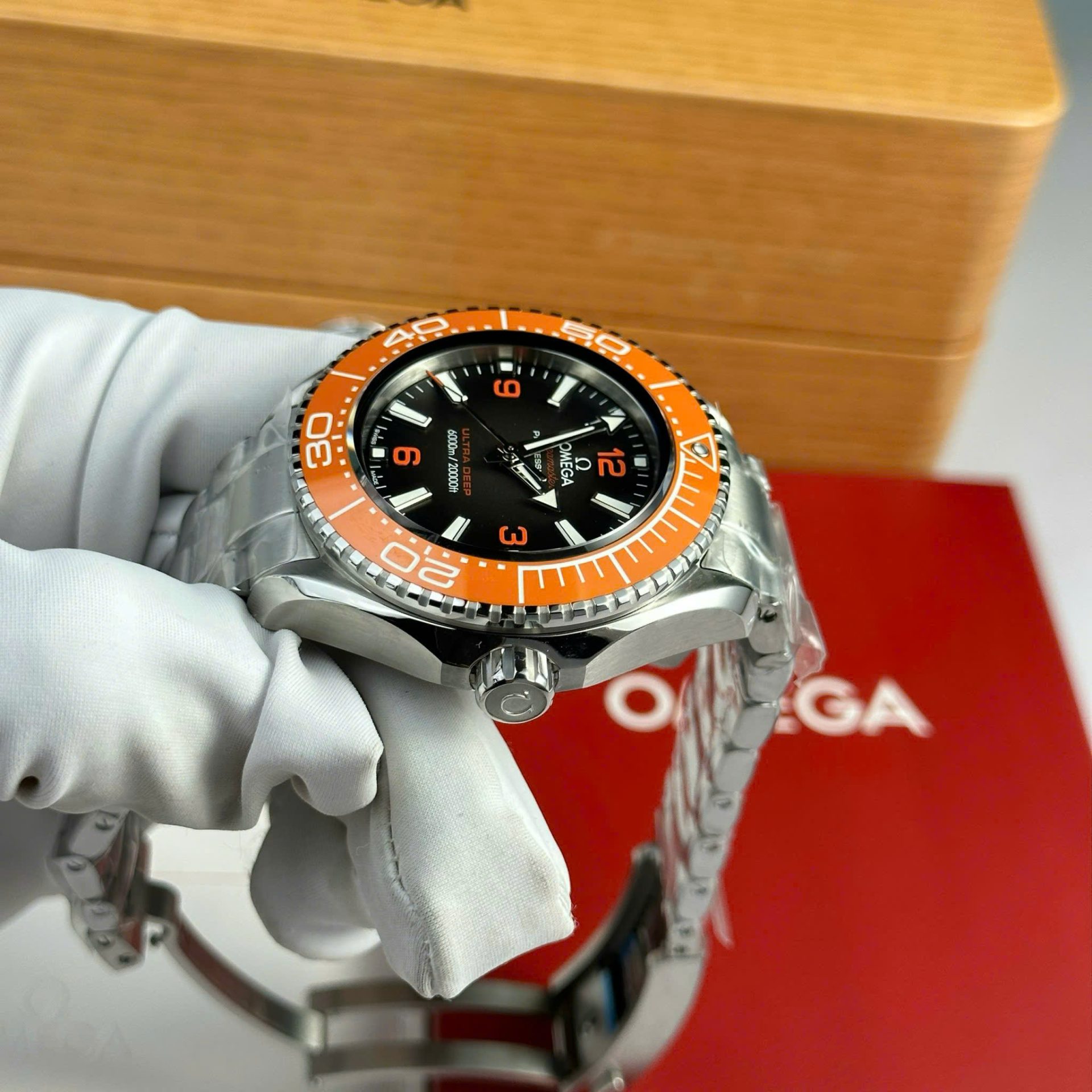Omega Seamaster Planet Ocean 6000M Ultra Deep Replica Watch Black Dial VS Factory 45.5mm - Top club
