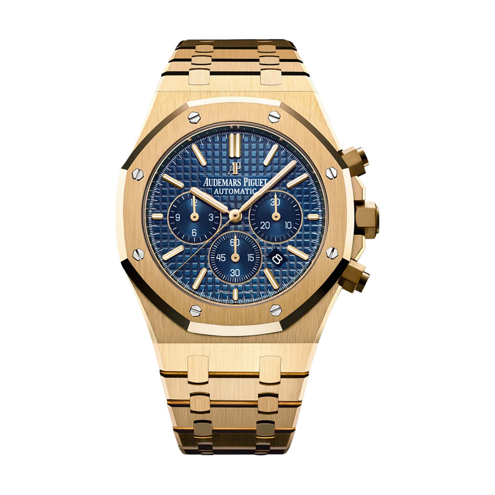 Audemars Piguet Replica Royal Oak Chronograph Yellow Gold 41Mm Blue Dial Bracelet 26320Ba.Oo.1220Ba.02(1:1 replica) - Top club