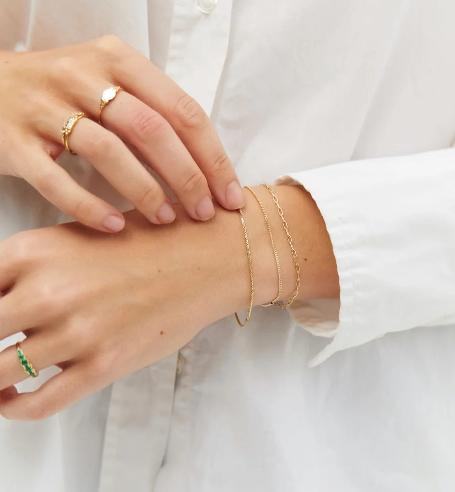 Link Plain Bracelet 9K
