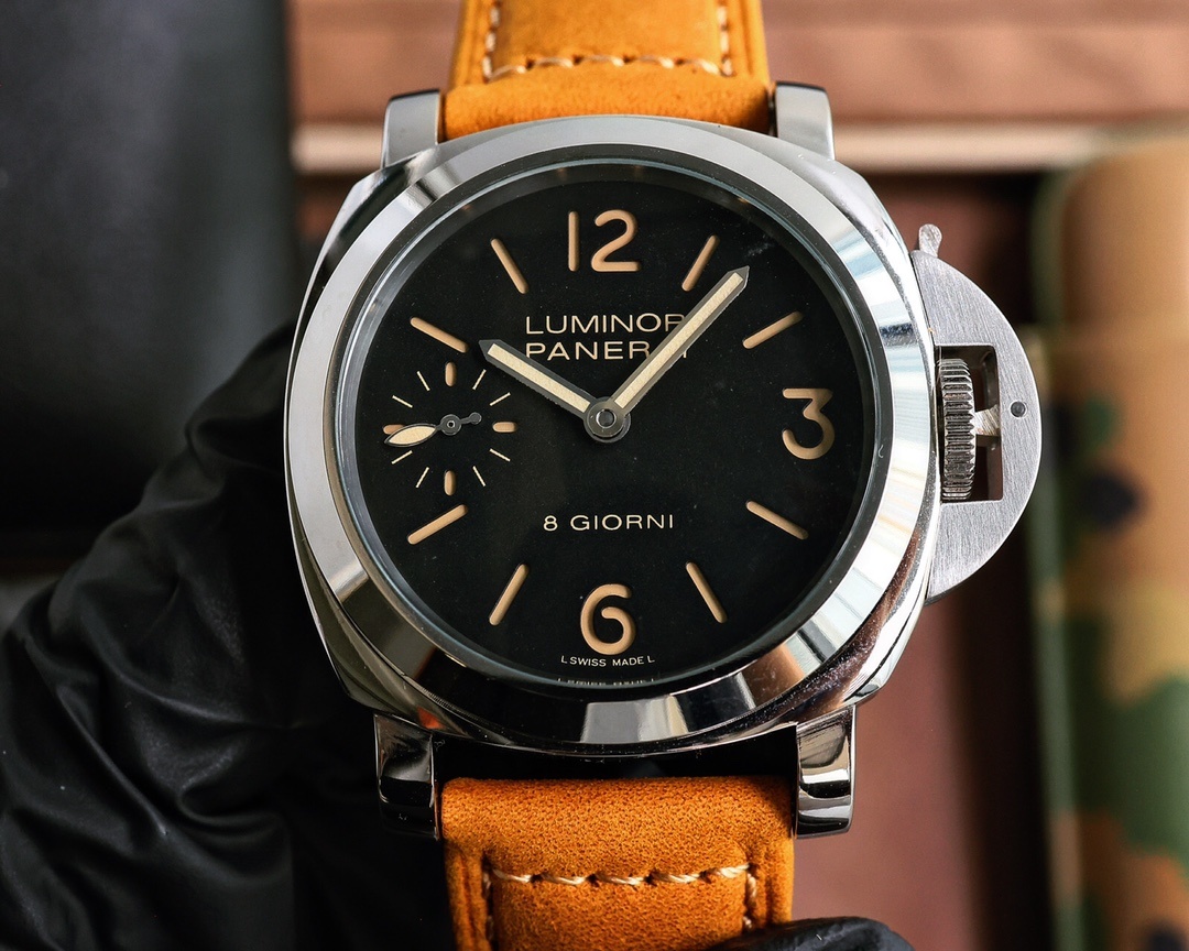 Panerai Luminor Marina 8 Days Manual-winding Black Dial 44 mm Men's Watch PAM00510(1:1 replica) - Top club