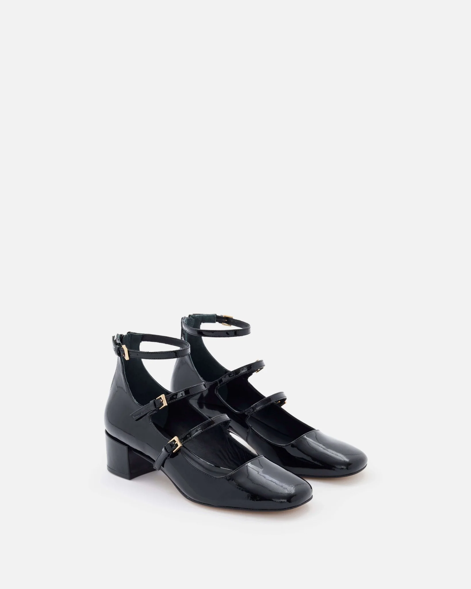 BABIES JAULINA/VER - En cuir vernis à brides noir